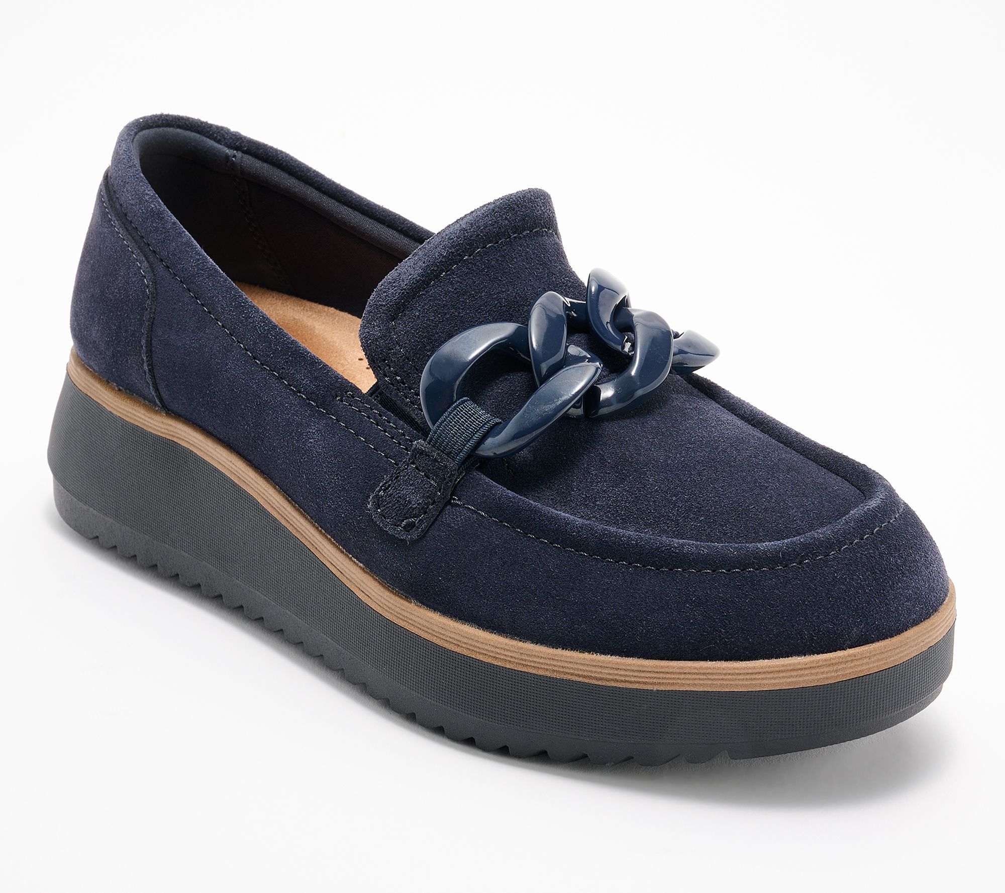 Clarks Collection Leather/Textile Loafers-ZylahMay