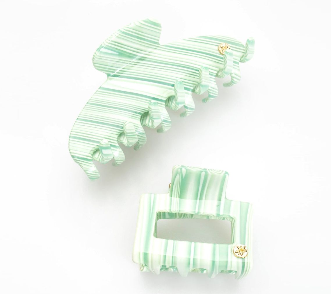 Violet and Brooks Samantha Acetate Everyday Hair Claw Clip Set