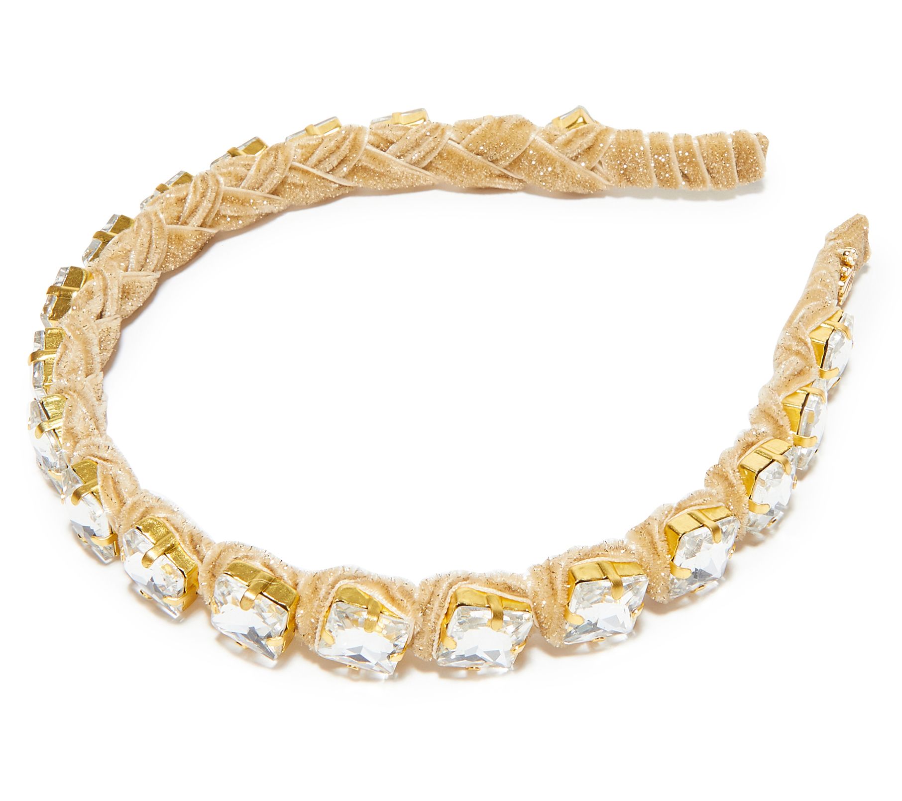 Lele Sadoughi Square Crystal Strand Headband