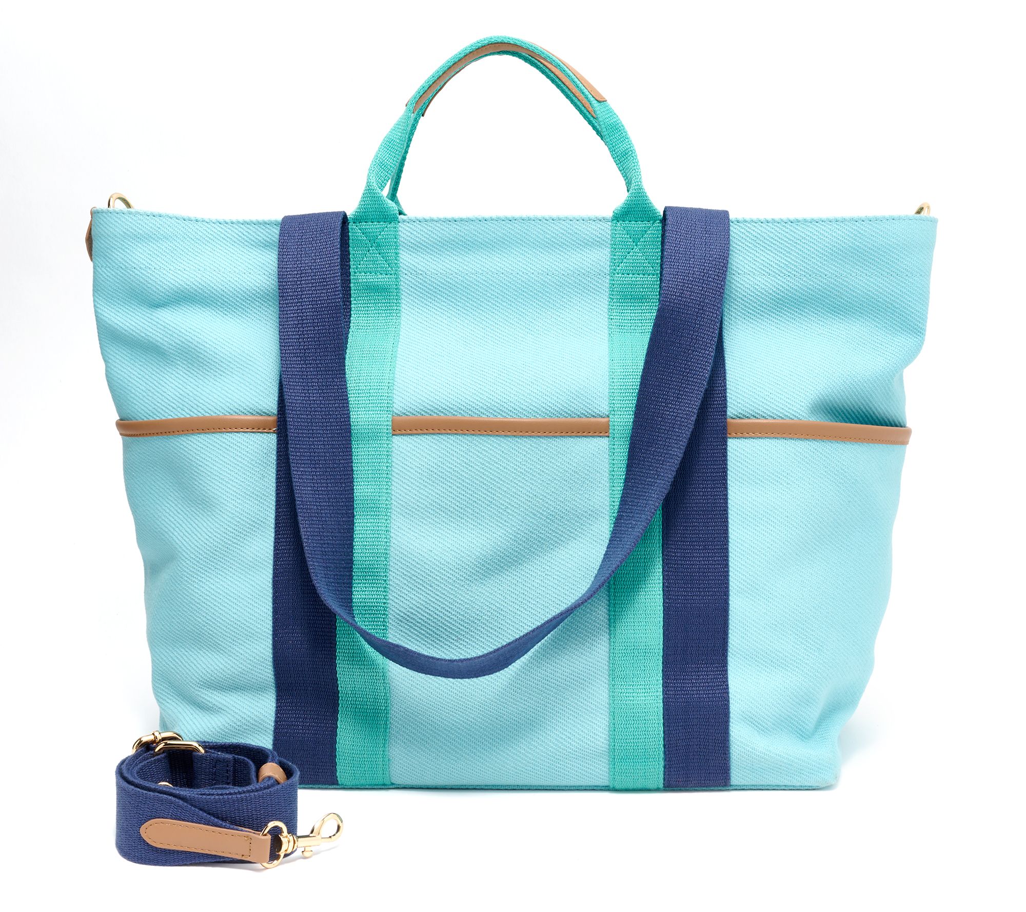 "As Is" Market By Monica Canvas Hero XL Tote with Crossbody Strap