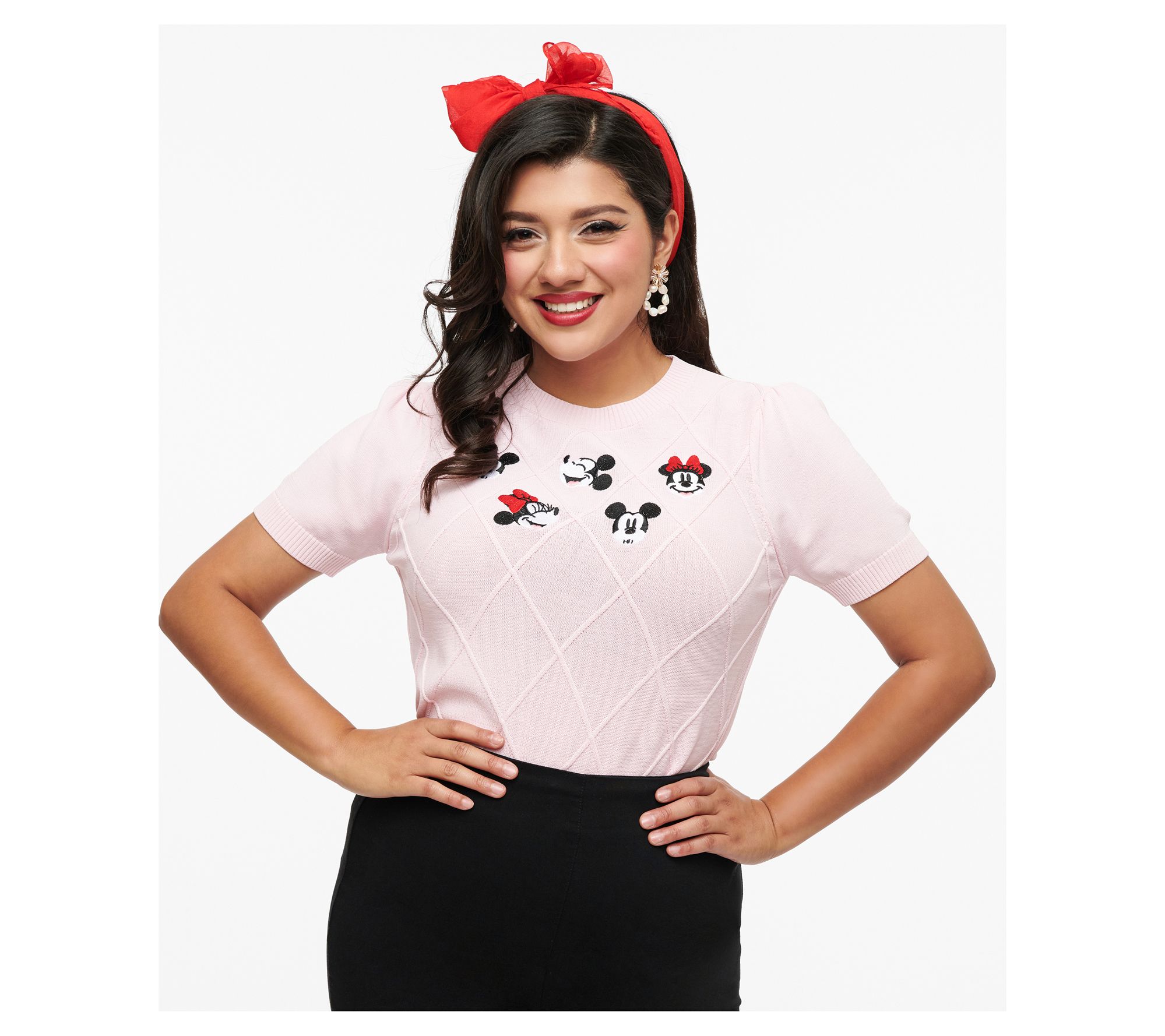 Unique Vintage Embroidered Short SleeveSweater