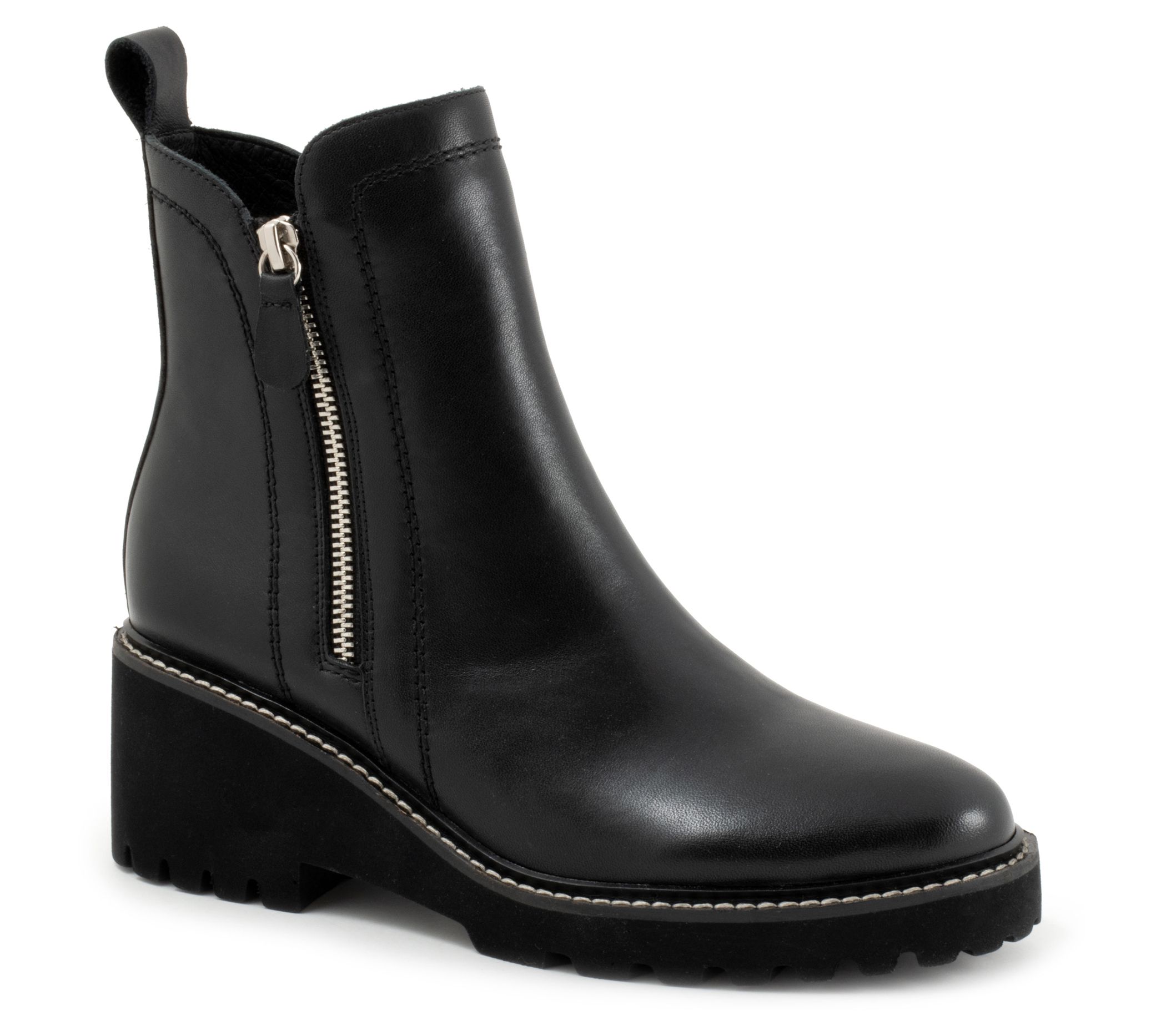 EOS Parson Side Zip Block Heel Boot