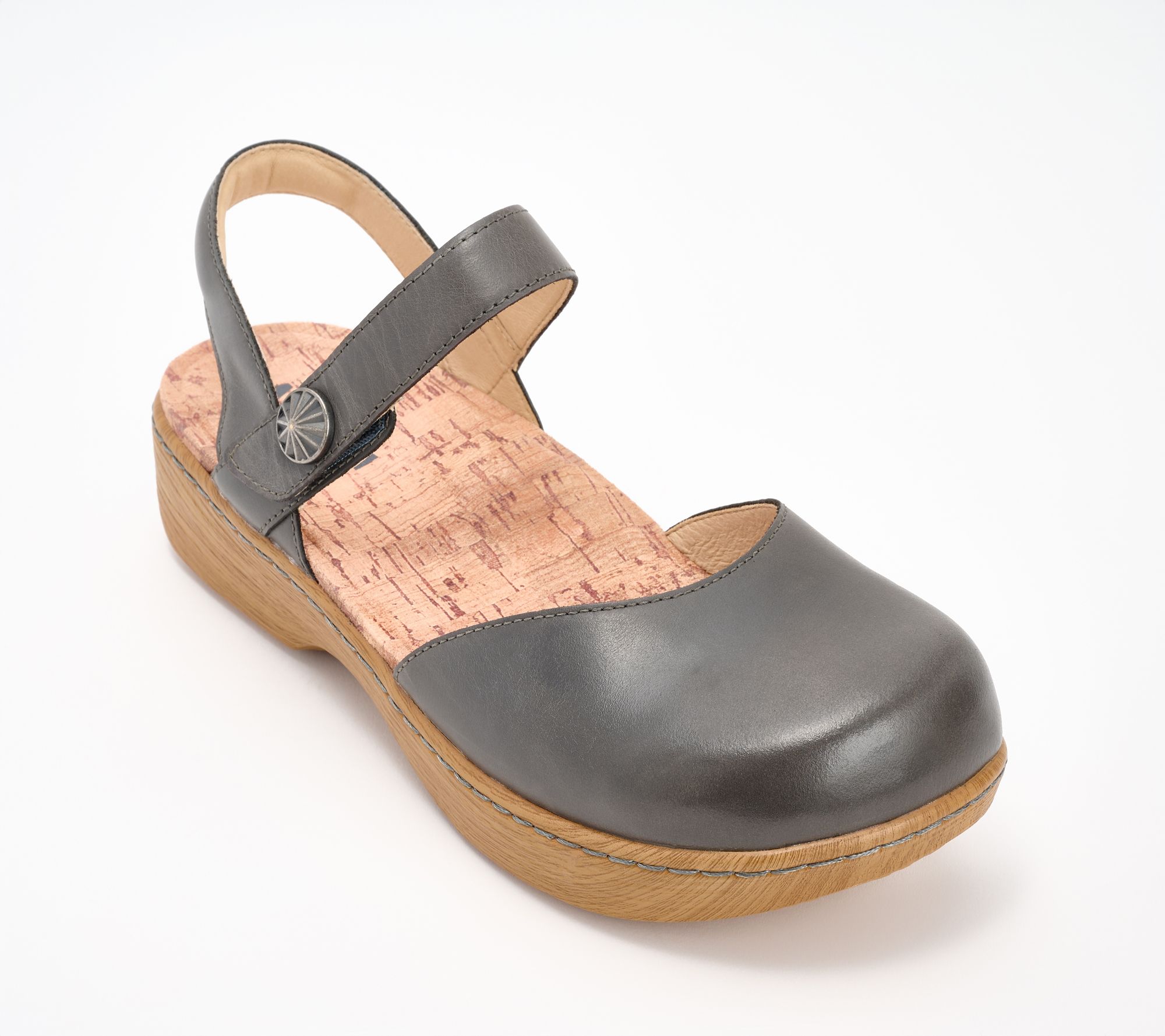 Alegria Adjustable Leather Mary Jane Sandals - Opal