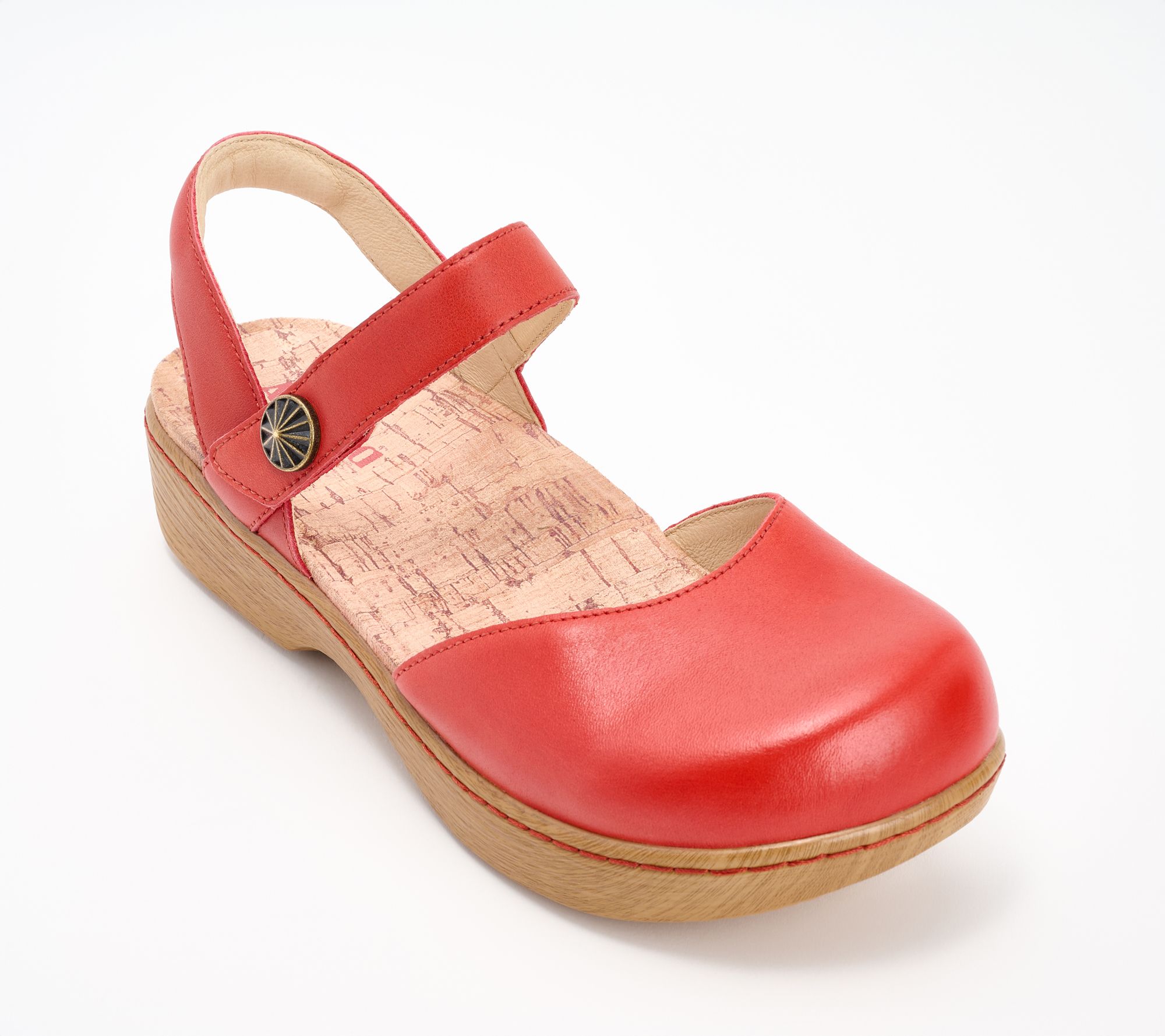 Alegria Adjustable Leather Mary Jane Sandals - Opal