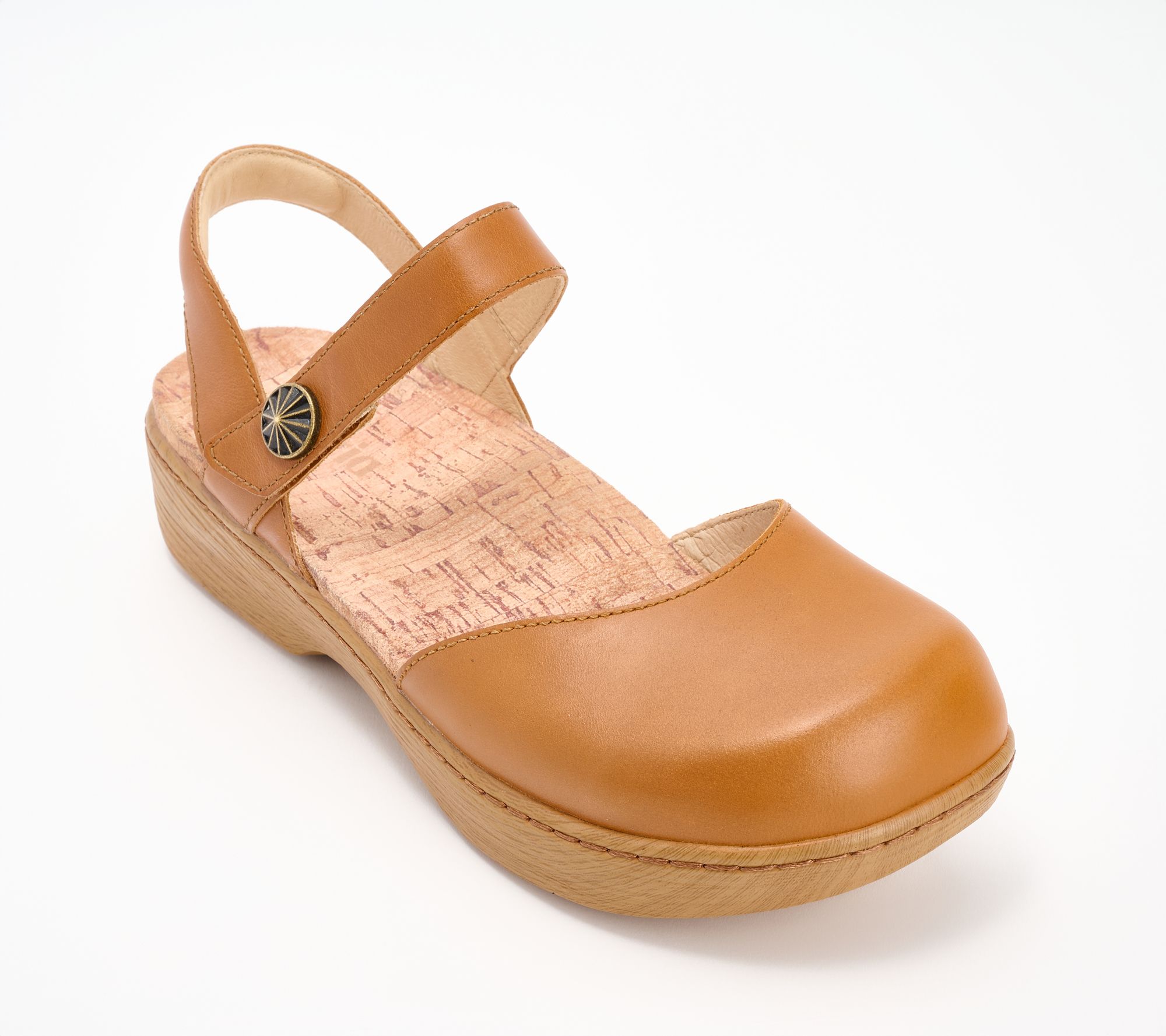 Alegria Adjustable Leather Mary Jane Sandals - Opal
