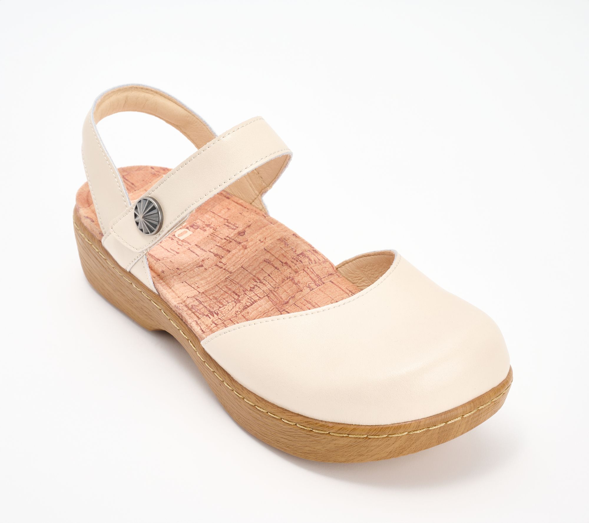 Alegria Adjustable Leather Mary Jane Sandals - Opal