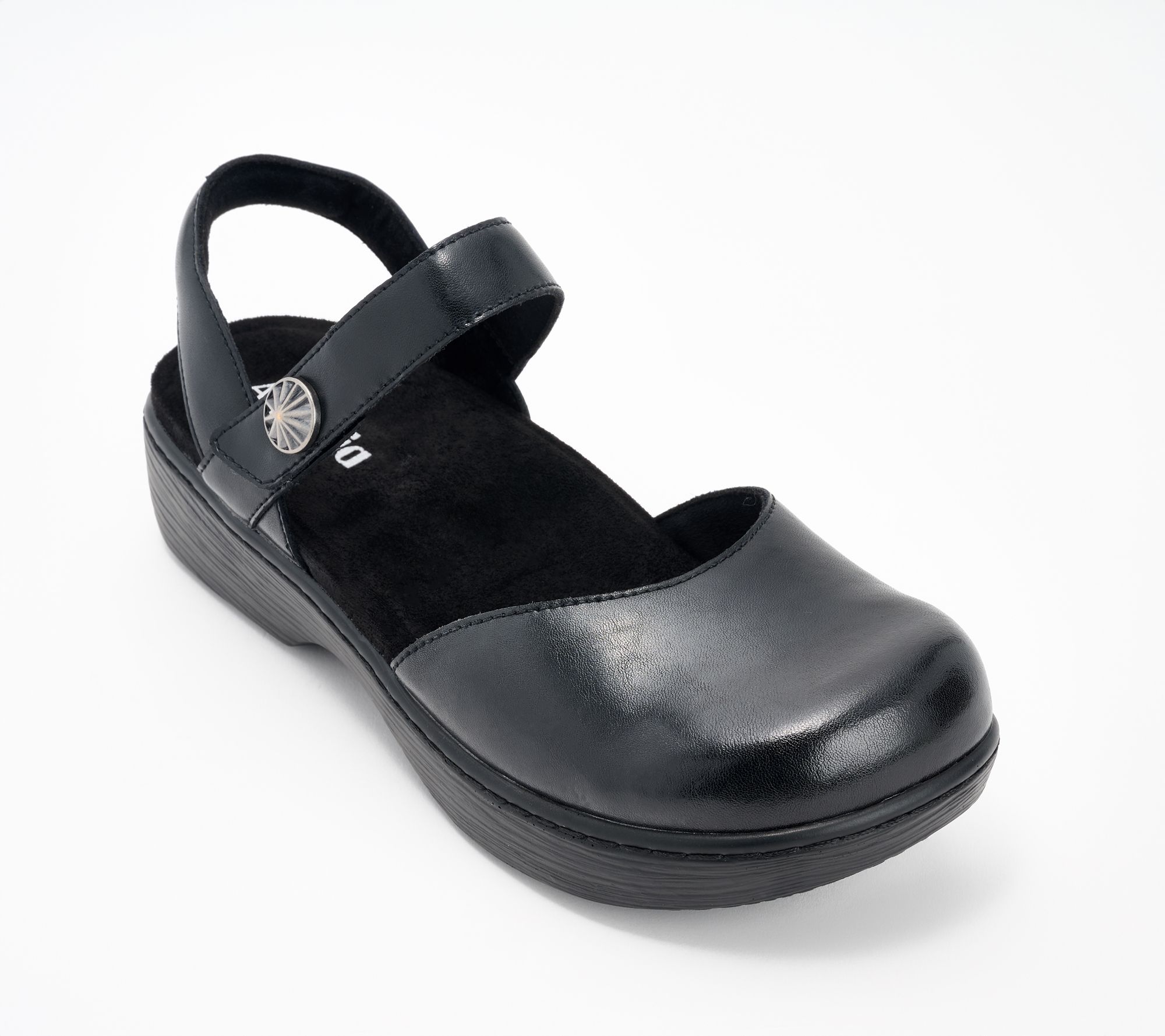 Alegria Adjustable Leather Mary Jane Sandals - Opal