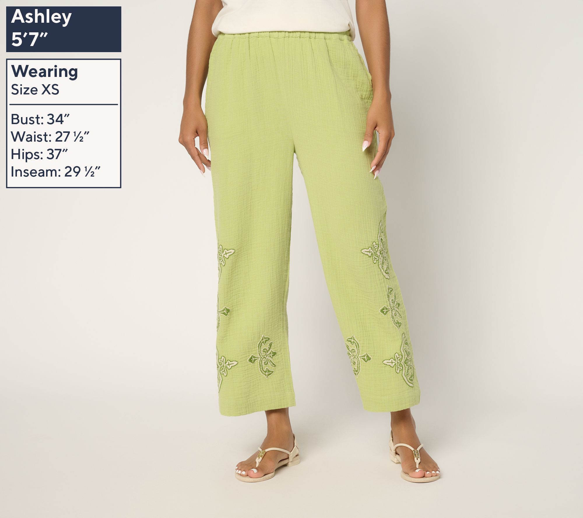 【GRAVER】Zipper Legic Green Flower White Clip Jogger Pants 70DD8FEB-93AE-4624-9B22-