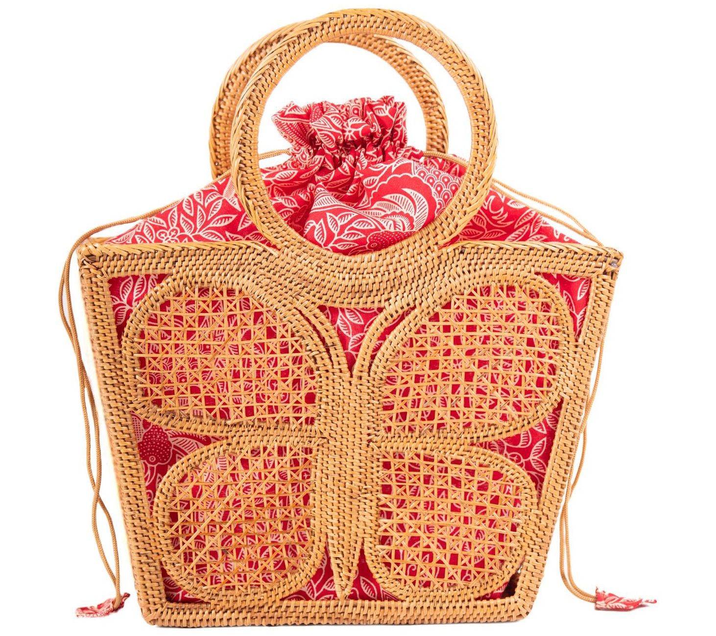 Jelavu Mariposa Rattan Tote