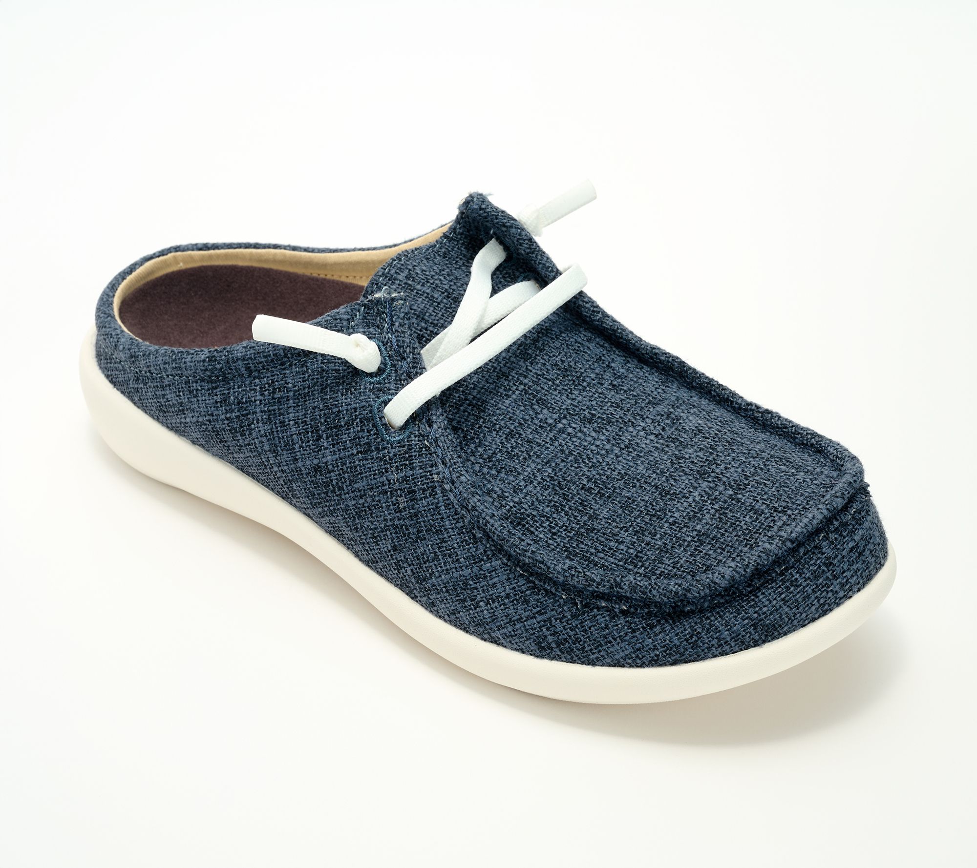 Revitalign Orthotic Memory Foam Canvas Mules - Carefree Clog