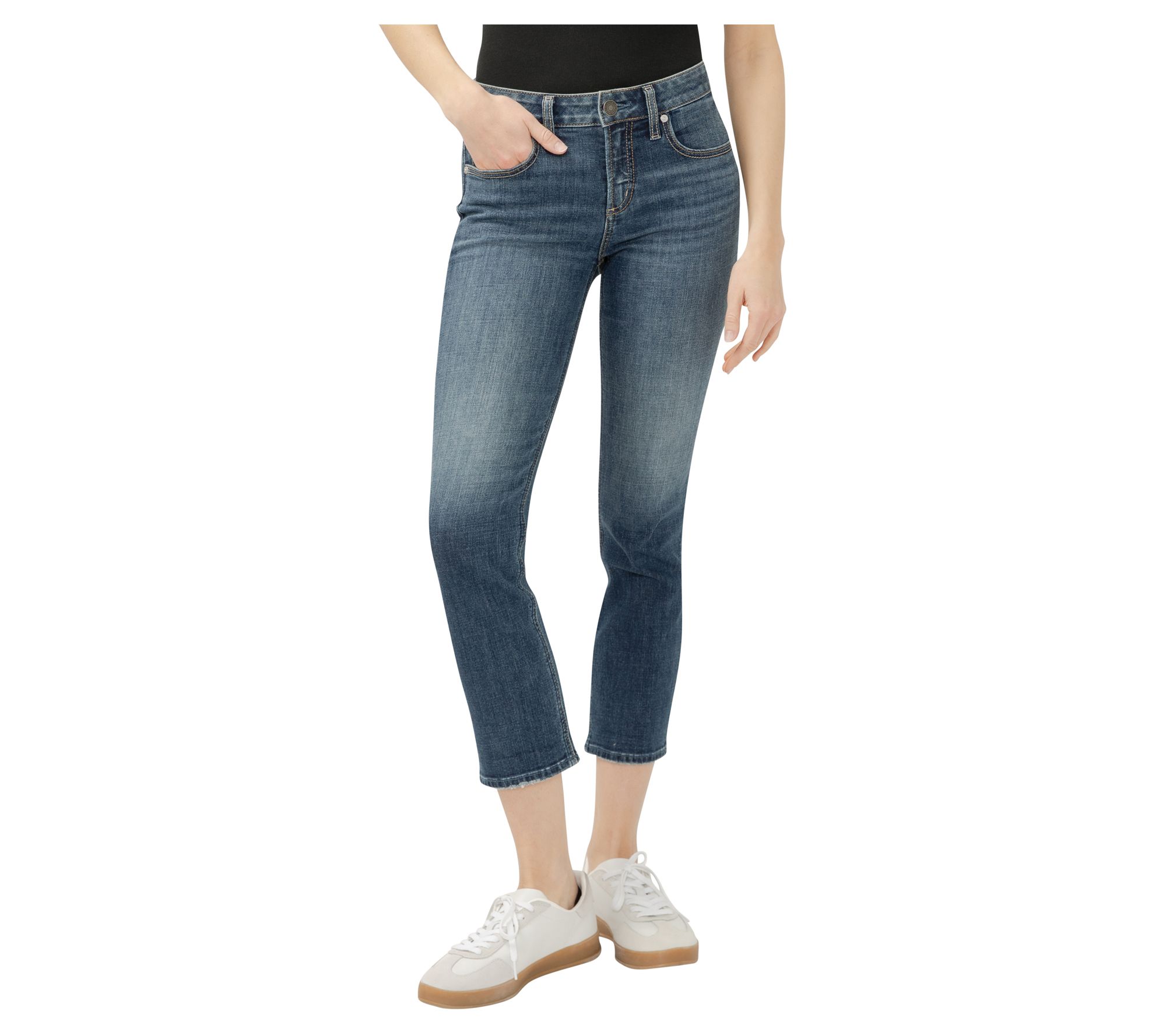 Silver Jeans Co. Suki Mid Rise Capri Jeans