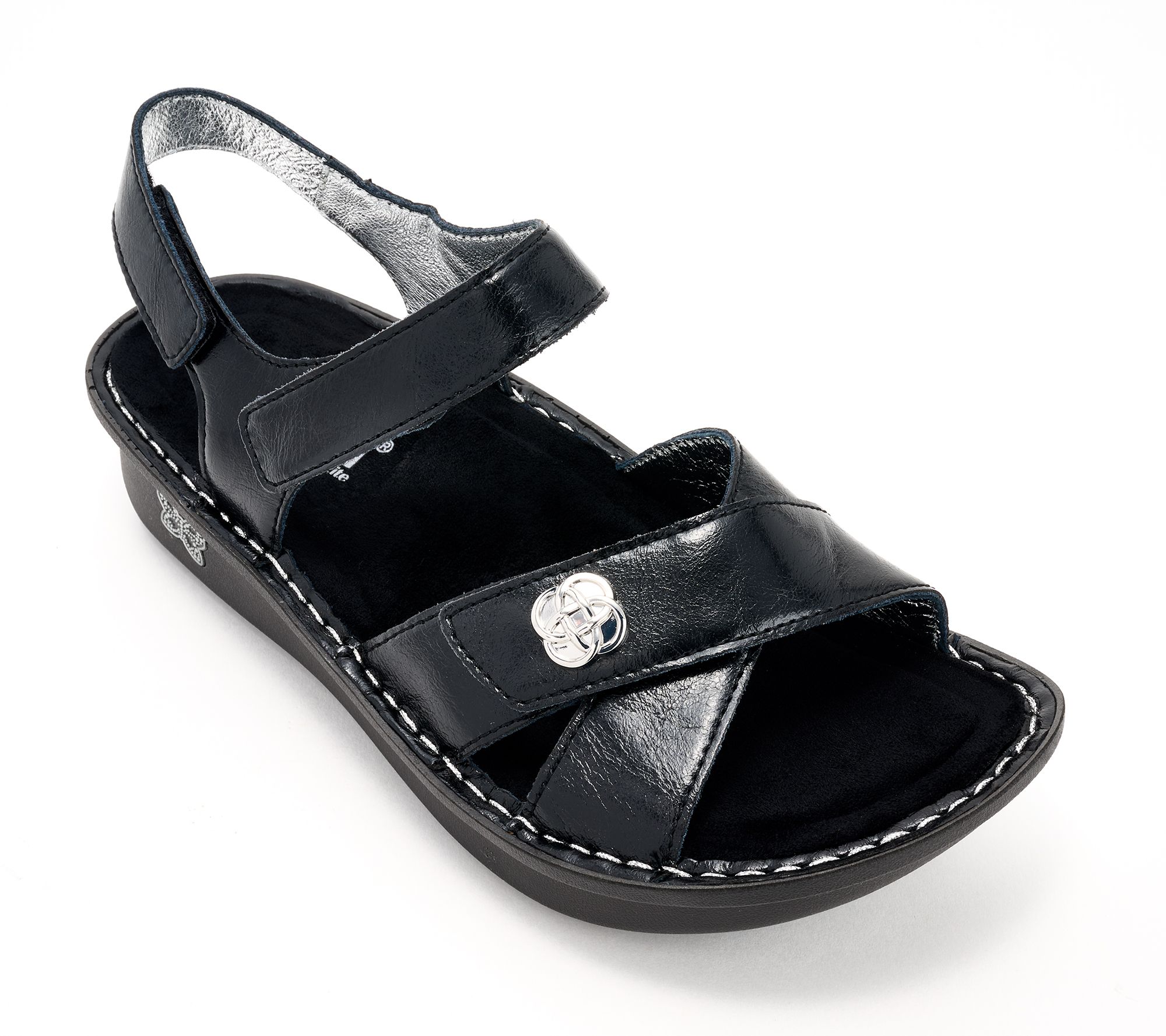 "As Is" Alegria Adjustable Leather Sandals - Kelsi