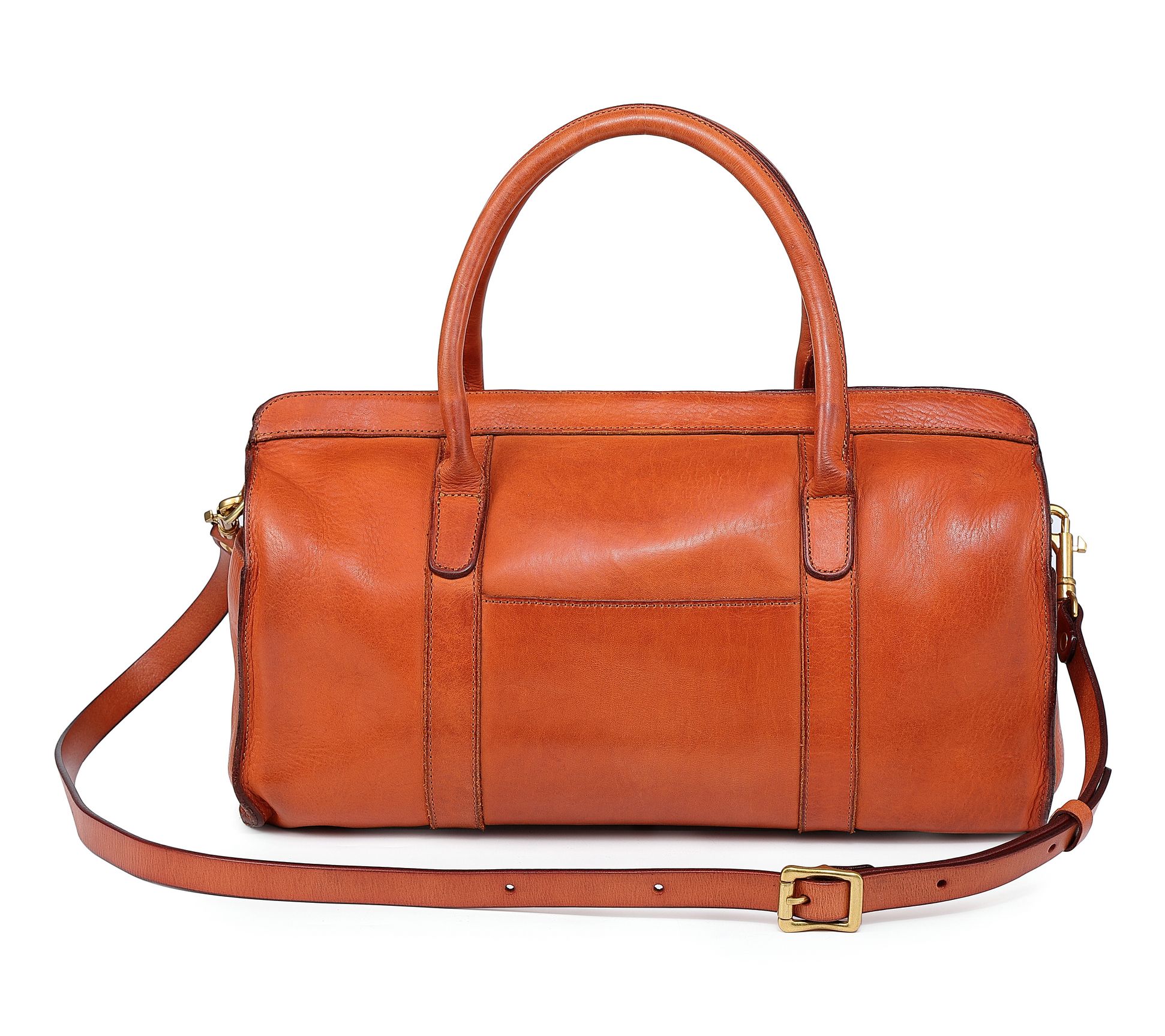 バッグ WARENFAUS Time weaver shoulder[BROWN] Old Trend Larkspur Leather Satchel with Shoulder Strap - QVC.com