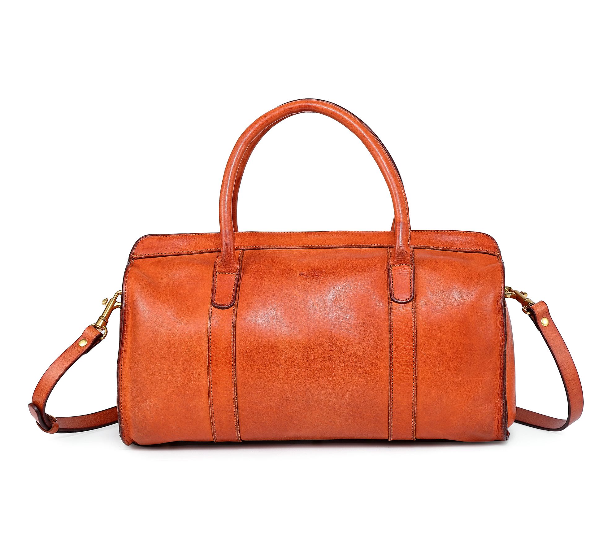 Old Trend Larkspur Leather Satchel with Shoulder Strap