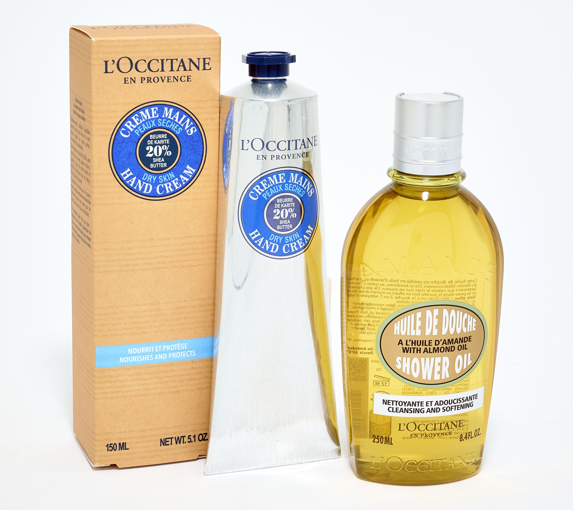 L'Occitane Icons Shea Hand Cream & Almond Shower Oil Duo