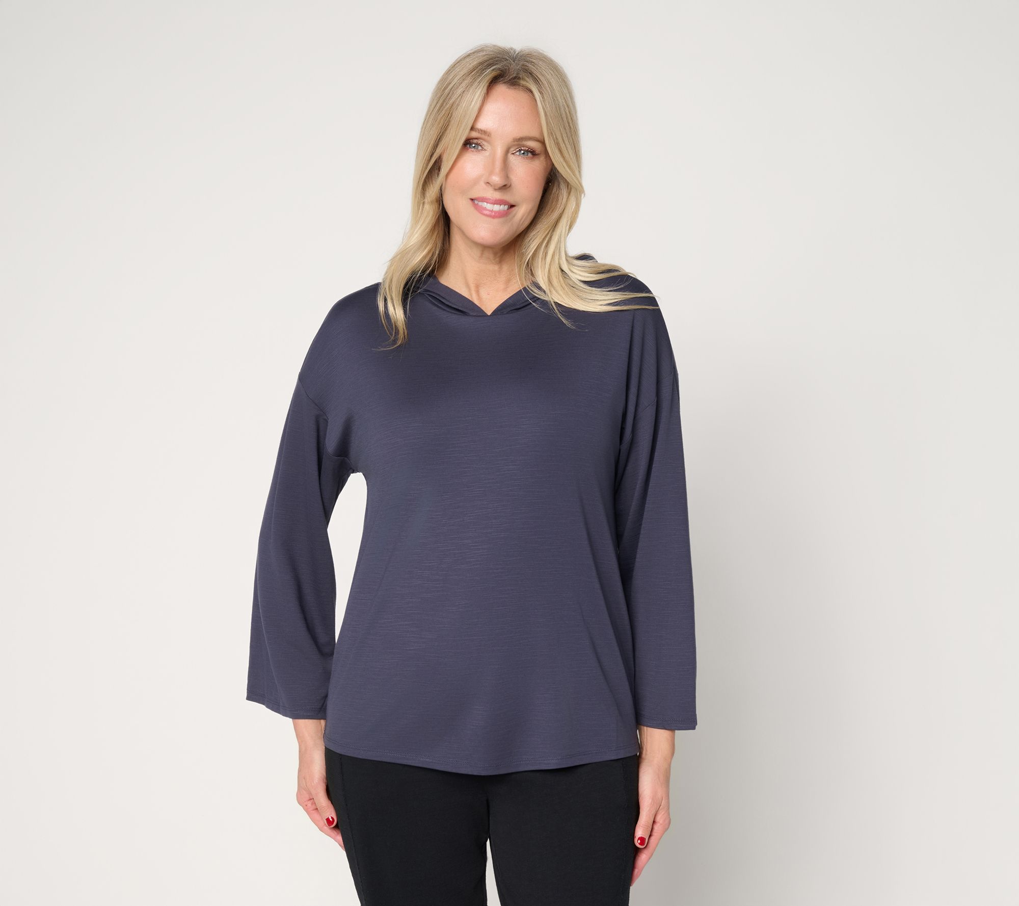 Anybody Smooth Slub Knit Hoodie with Support System