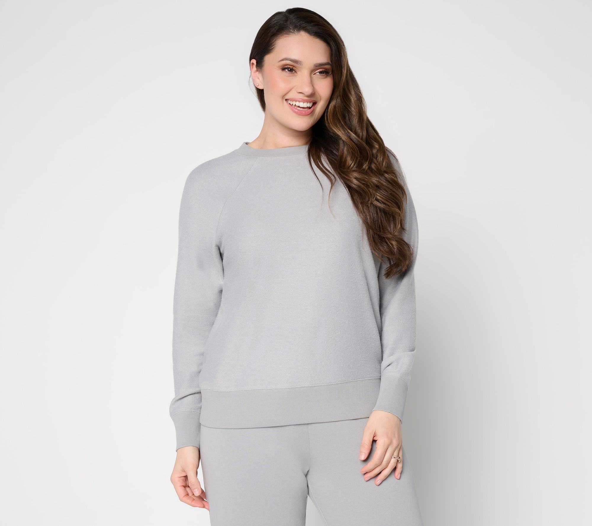 Studio Park x Amy Stran Long Sleeve Reverse French Terry Pullover