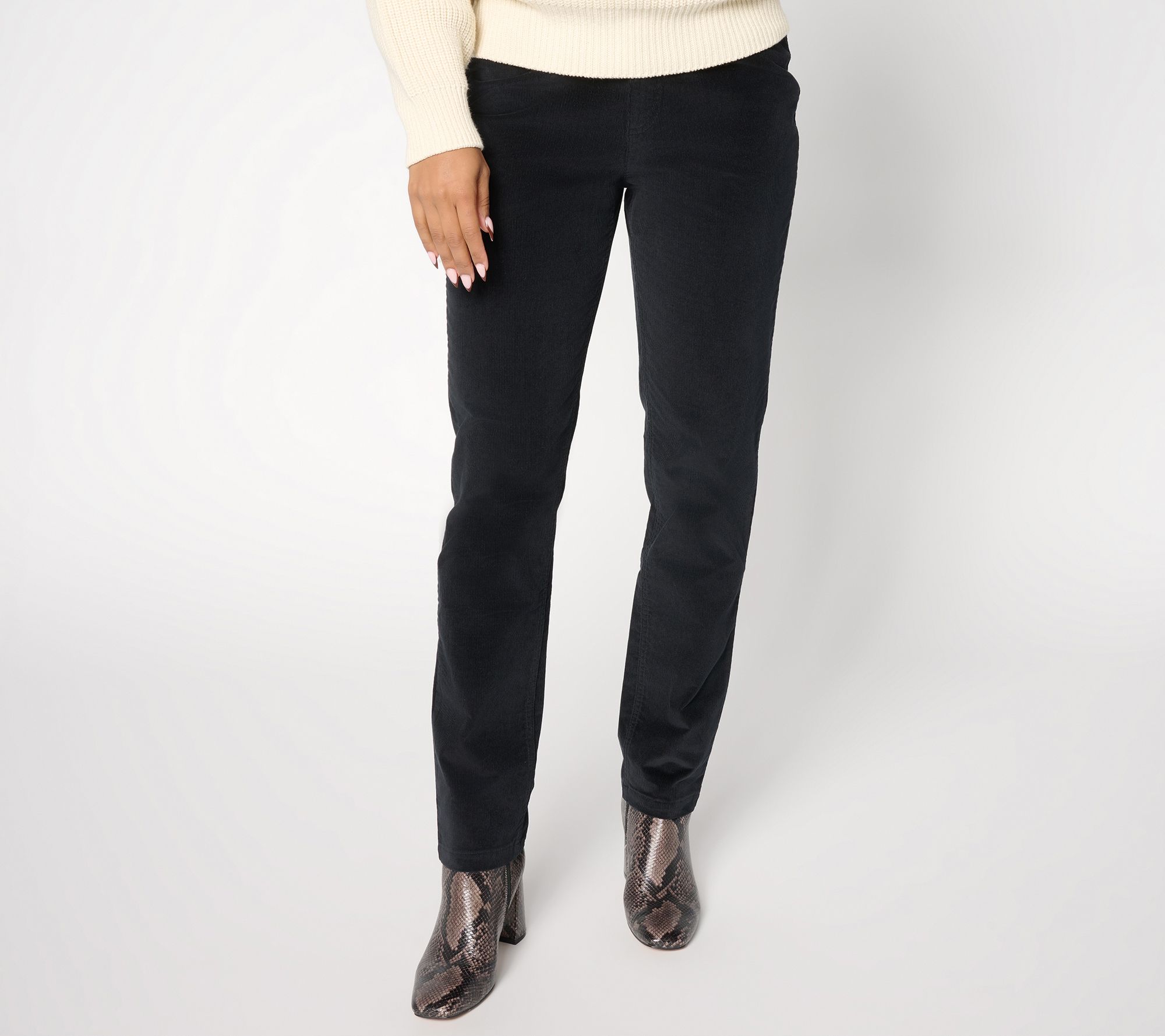 "As Is" Martha Stewart Signature Regular Stretch Corduroy Pants