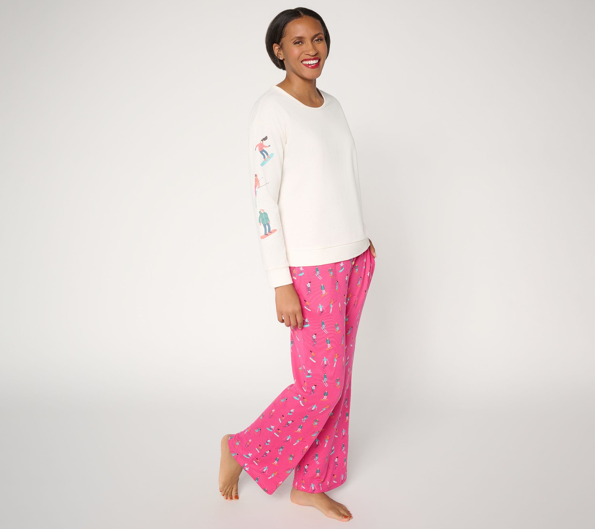 "As Is" MUK LUKS French Terry and Butterknit Lounge Set