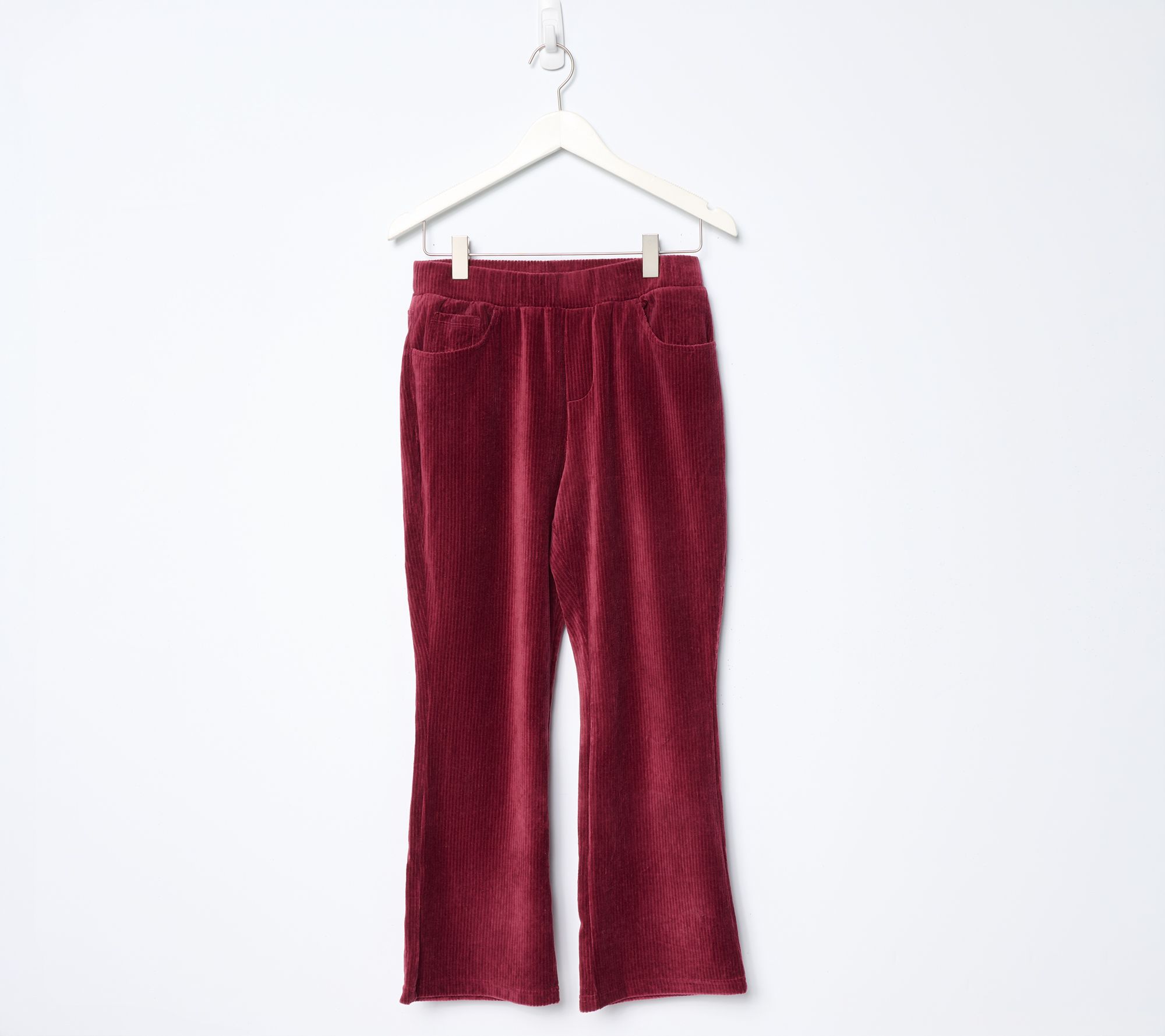 Quacker Factory Short Corduroy 5 Pocket Boot Cut Pants