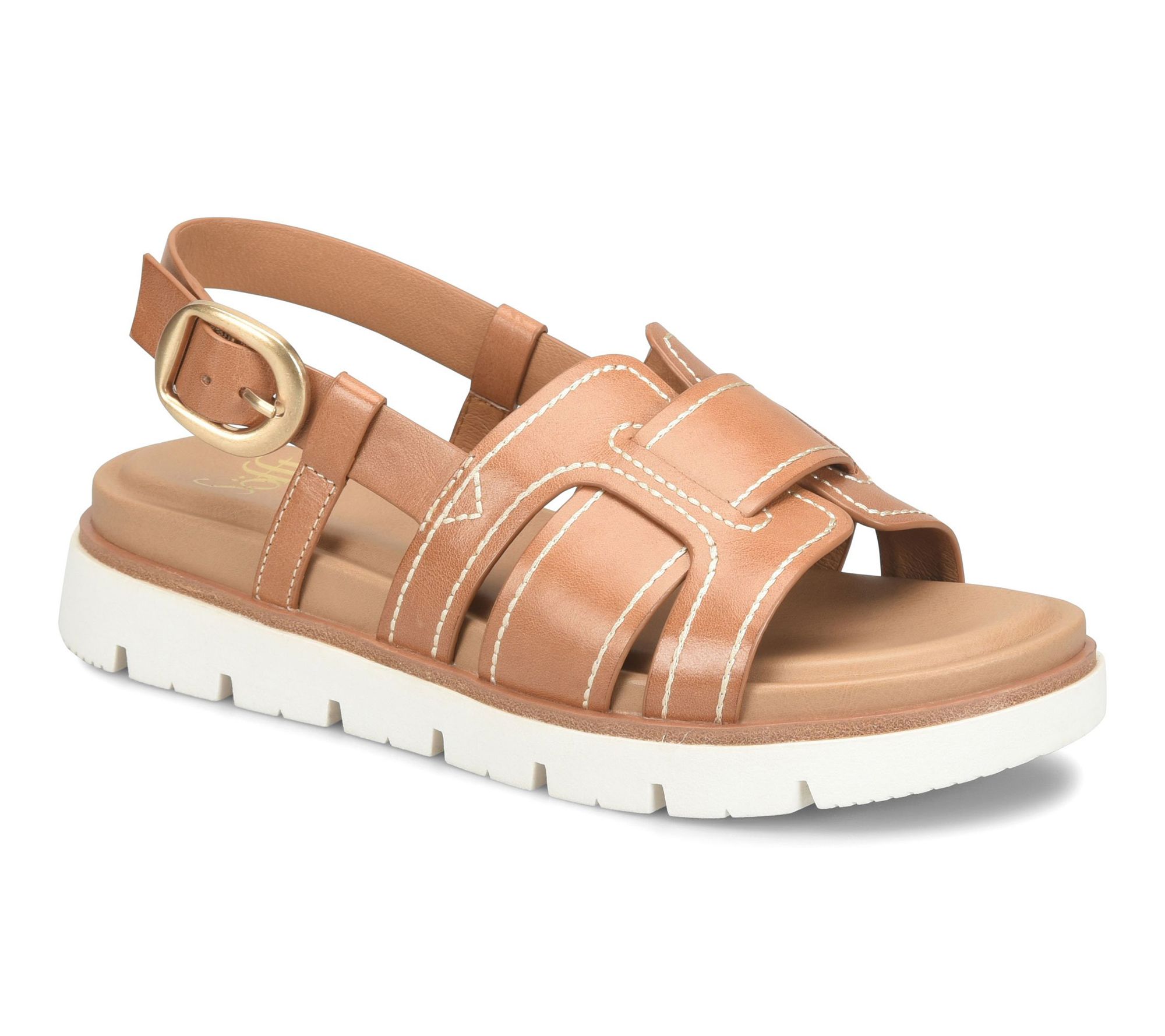Sofft Sporty Platform Slingback Sandal - Goldie