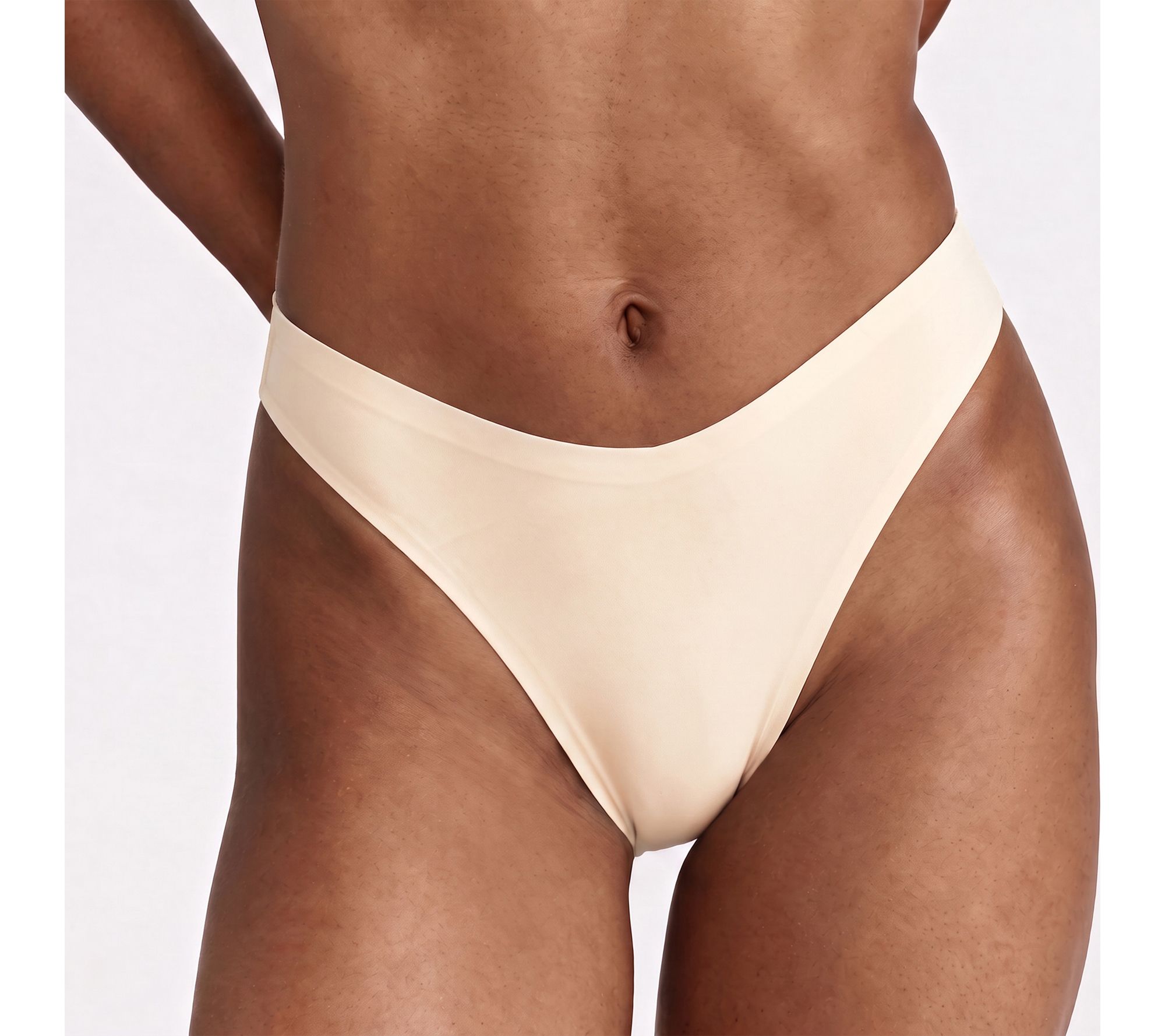 Wherewithal Seamless Thong: 100% Cotton Gusset