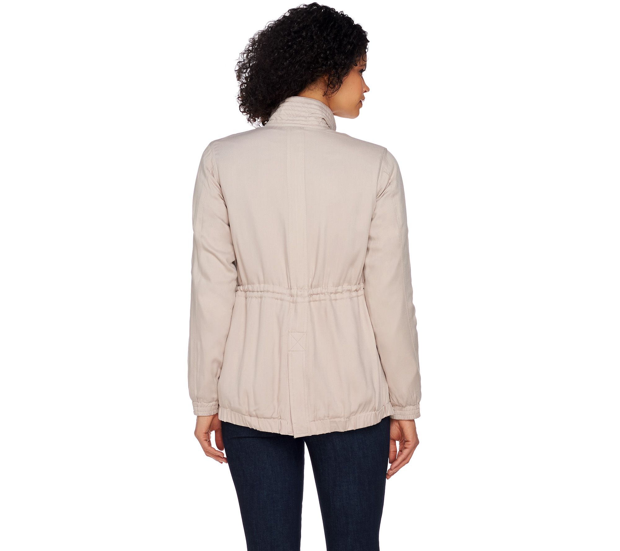 Lisa Rinna Collection Zip Front Anorak Jacket with Pockets - QVC.com