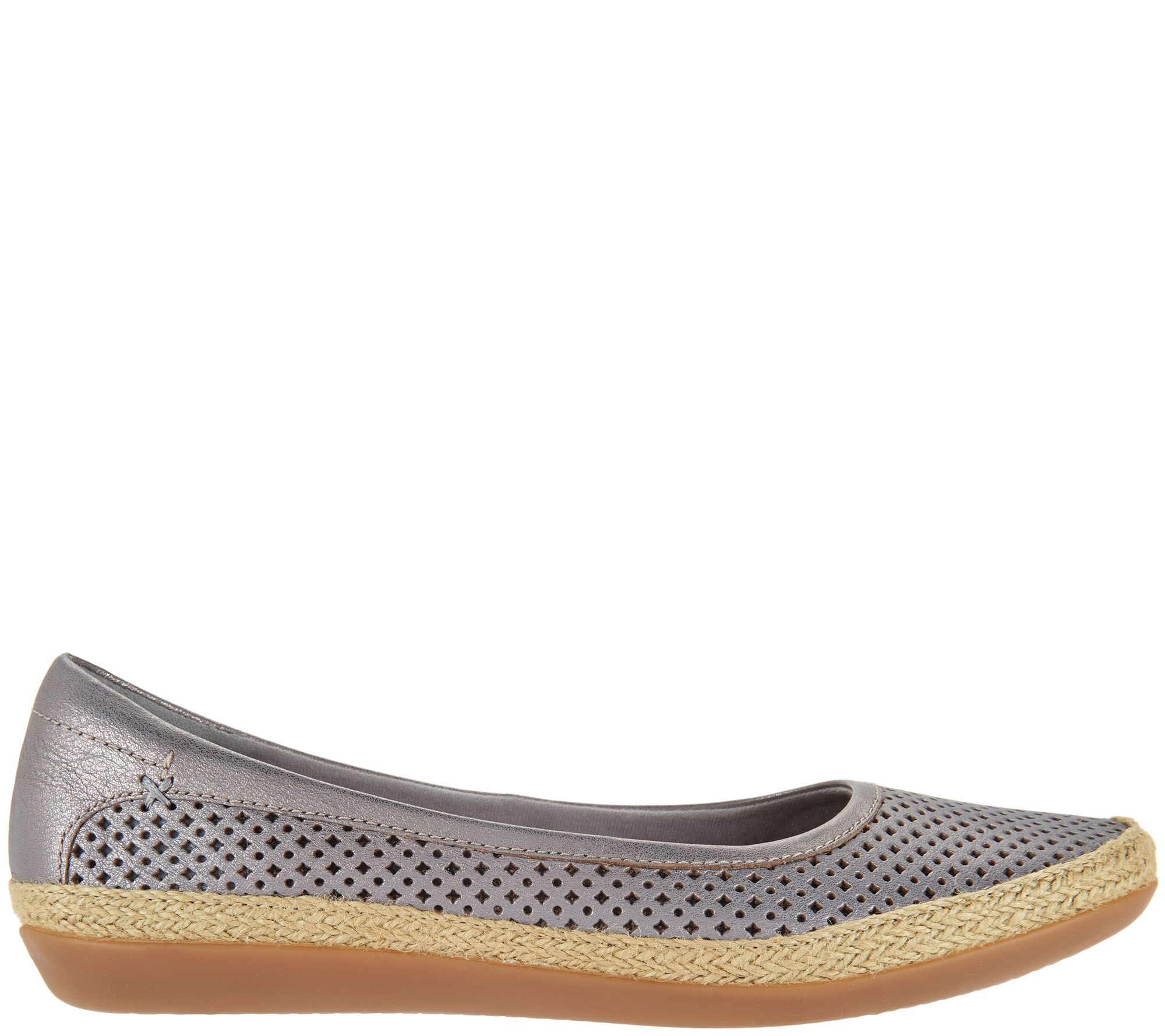 Clarks Collection Leather Espadrilles - Danelly Adira - QVC.com