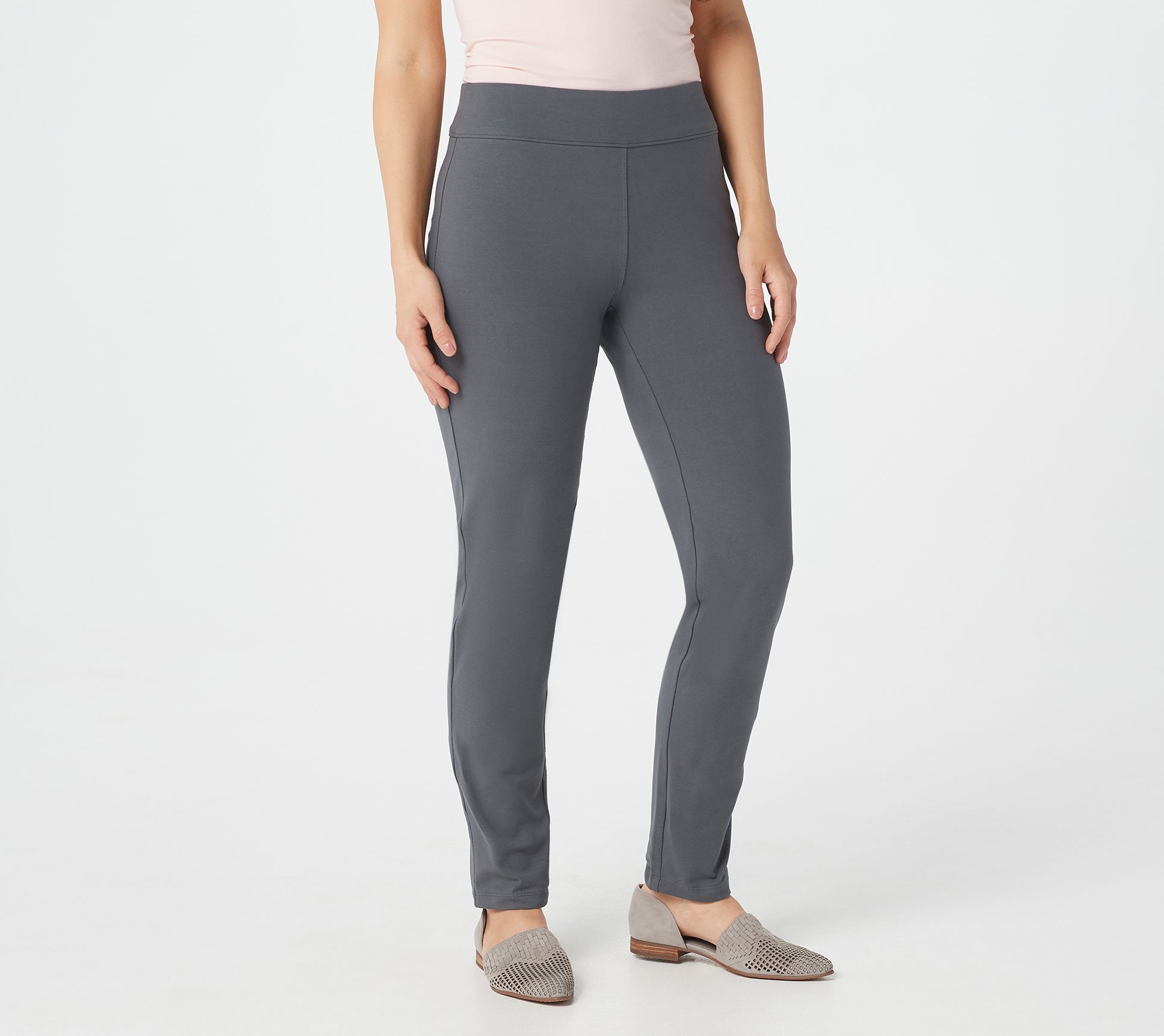 Susan Graver, Pants & Jumpsuits, Susan Graver Sg Sport Petite Printed  Contour Knit Crop Leggings Womens Pl Gray