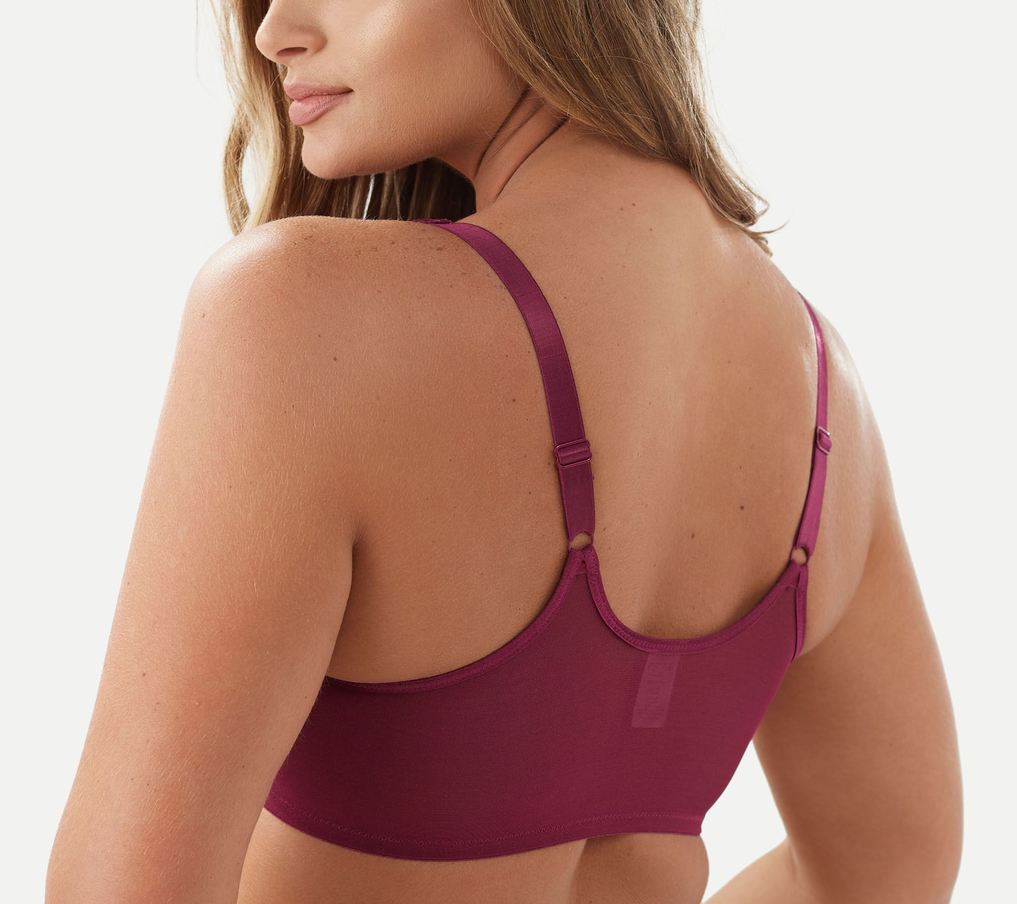 Breezies Wild Rose Seamless Wirefree Support Bra with Rachel