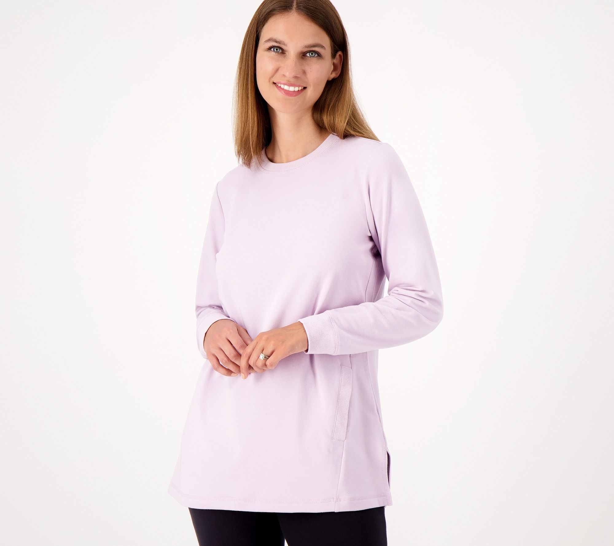 Tシャツ・カットソー CORMIO Women Tunic Tops ANNACASHMEREBLEND 38148 PINK Women's Solid Color Tunic Top - Walmart.com
