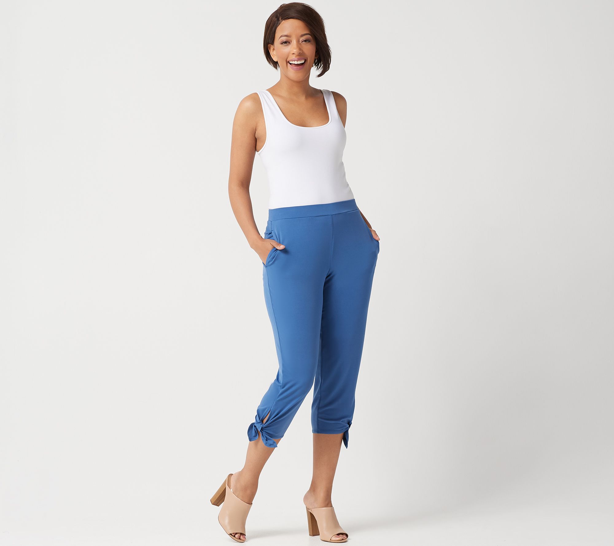 Every Day by Susan Graver Regular Liquid Knit Capri Pants