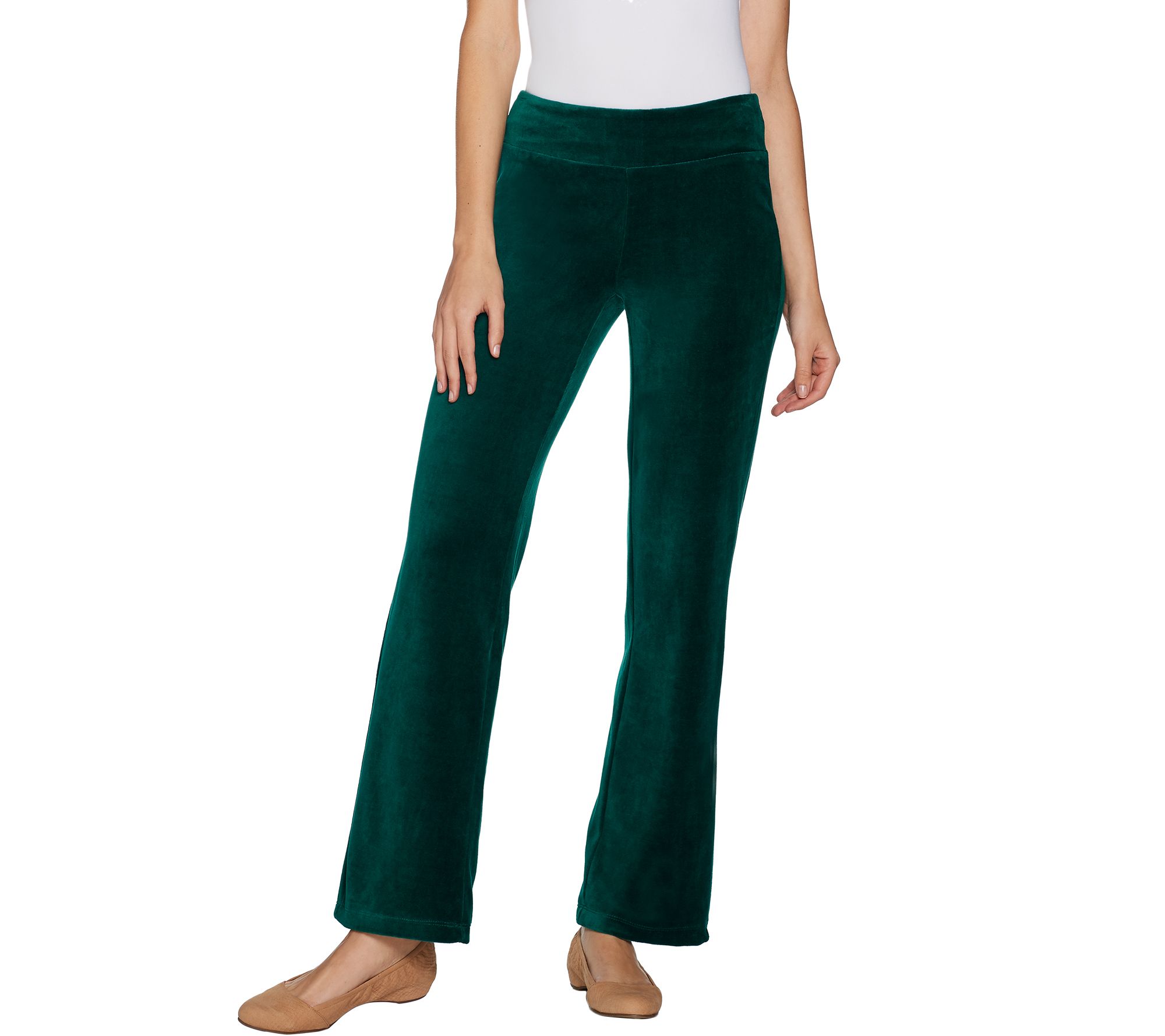 straight leg velour pants