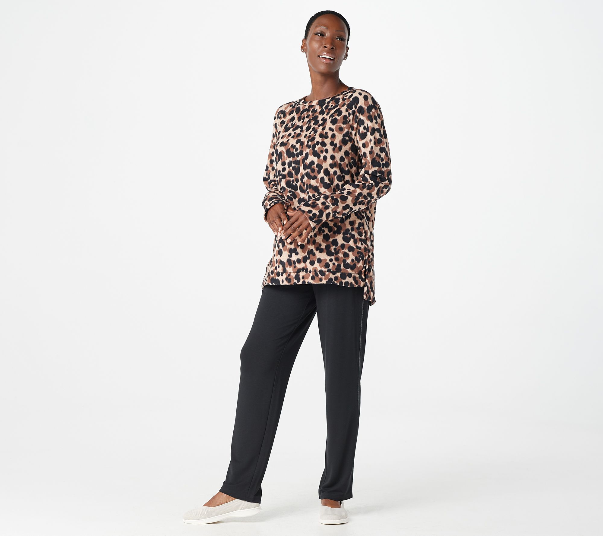 cuddl duds regular fleecewear stretch jogger pajama set