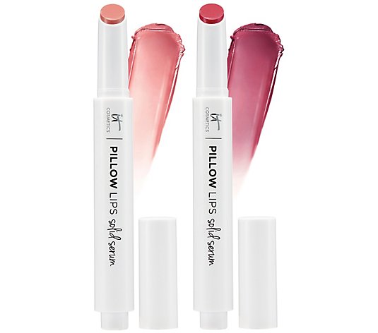 IT Cosmetics Pillow Lips Solid Serum 5-in-1 Tinted Lip Gloss Duo