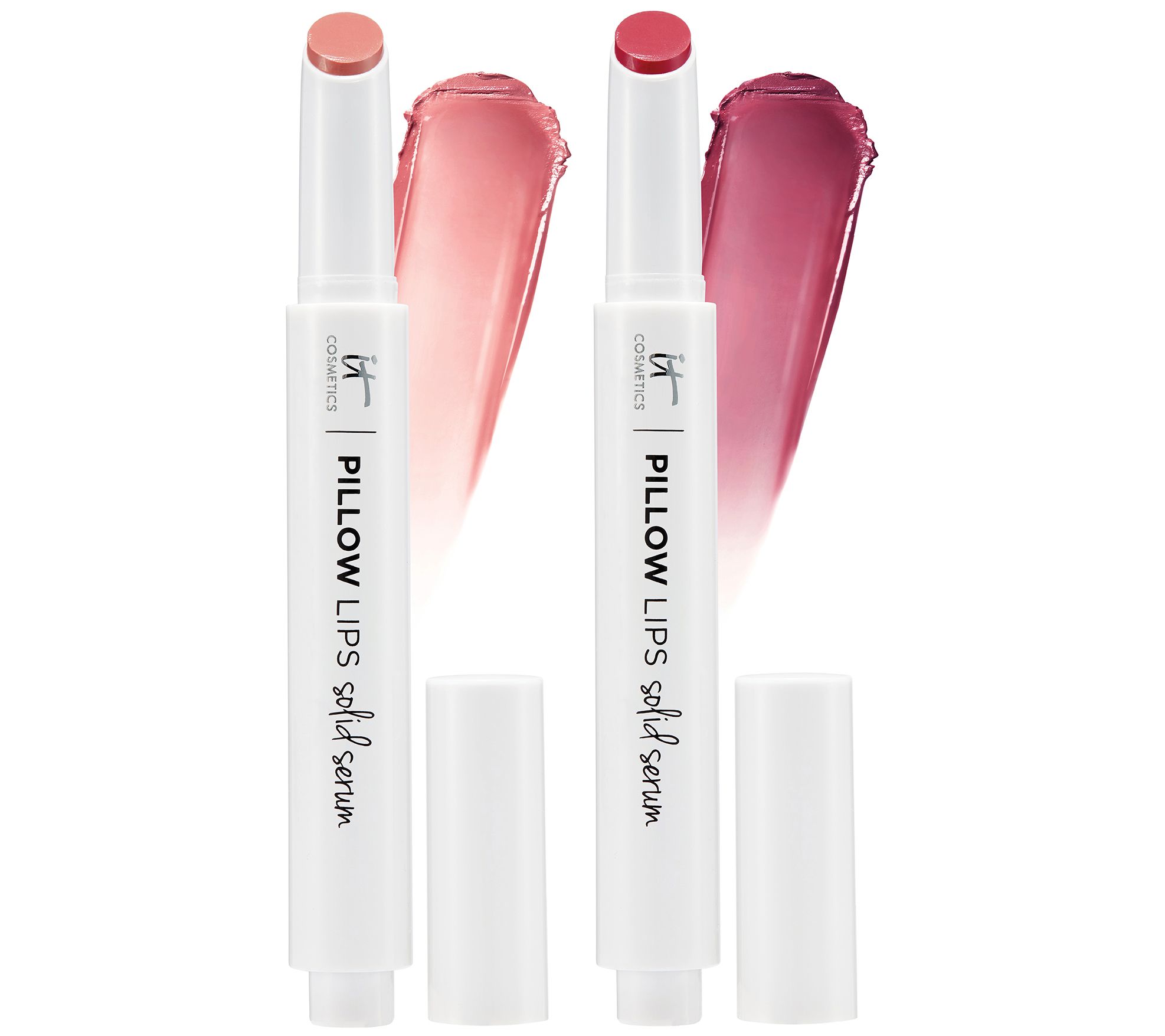 IT Cosmetics Pillow Lips Solid Serum 5-in-1 Tinted Lip Gloss Duo