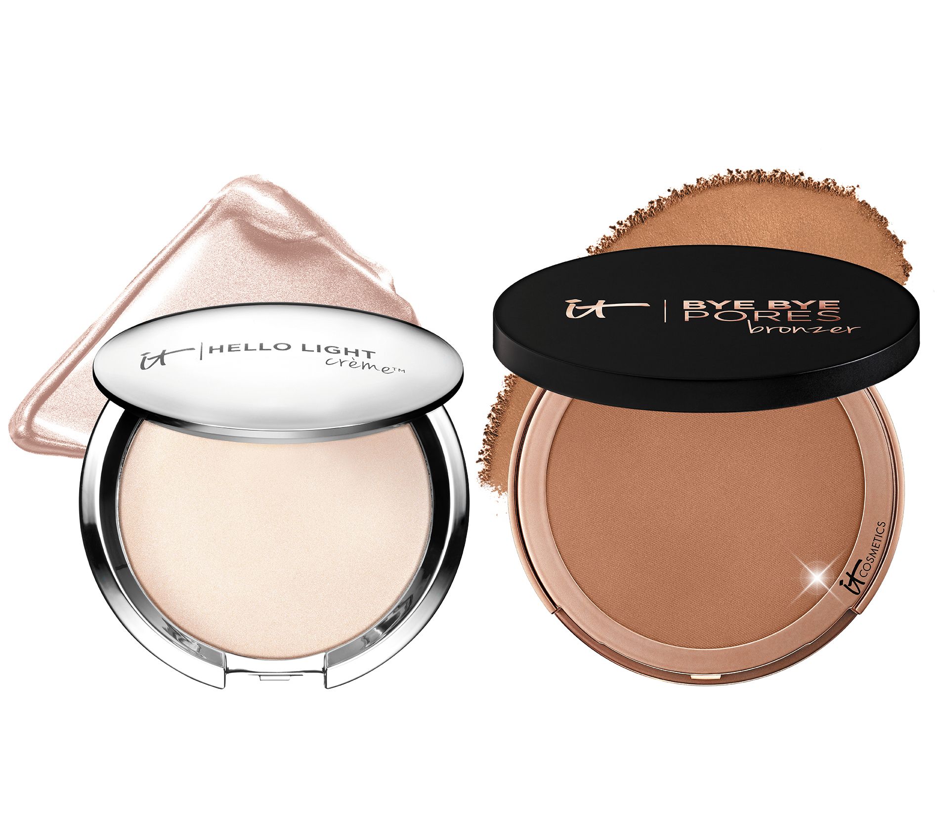 IT Cosmetics Bye Bye Pores Bronzer & Hello Light Highlighter Set - QVC.com