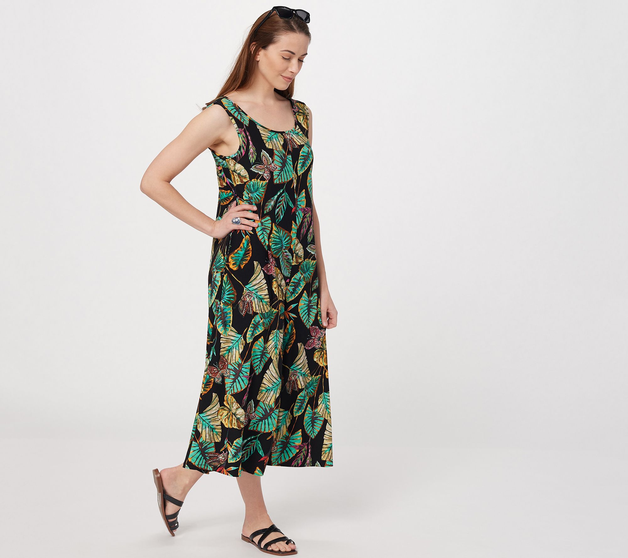(QVC) Attitudes by Renee Weekend Chic Wide Leg Jumpsuit – TVShoppingQueens