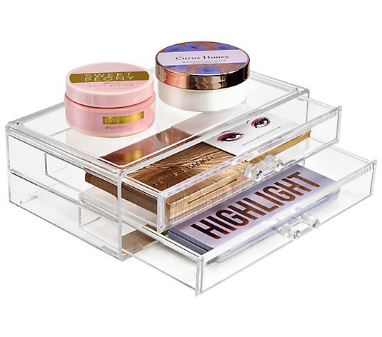 Sorbus Makeup Storage Case Display, 2 Dra wers