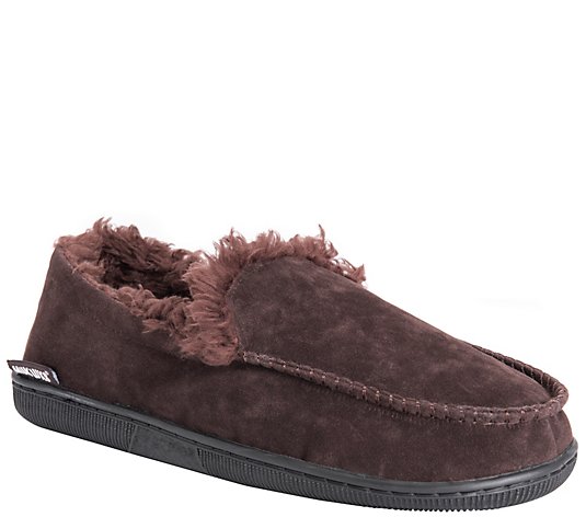 MUK LUKS Men's Faux Suede Moccasin Slippers
