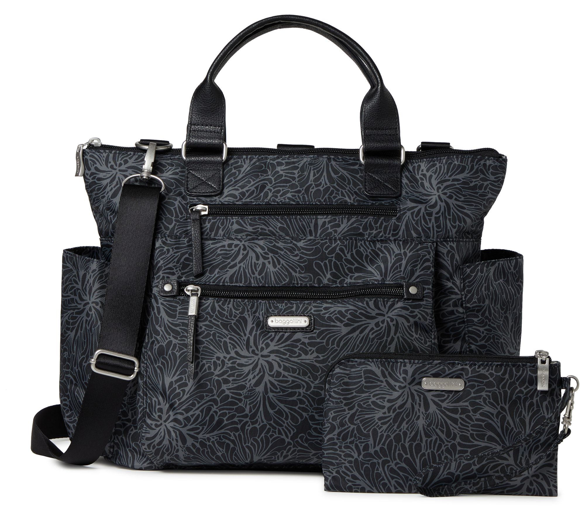 baggallini 3-in-1 Convertible Backpack with RFID Wristlet