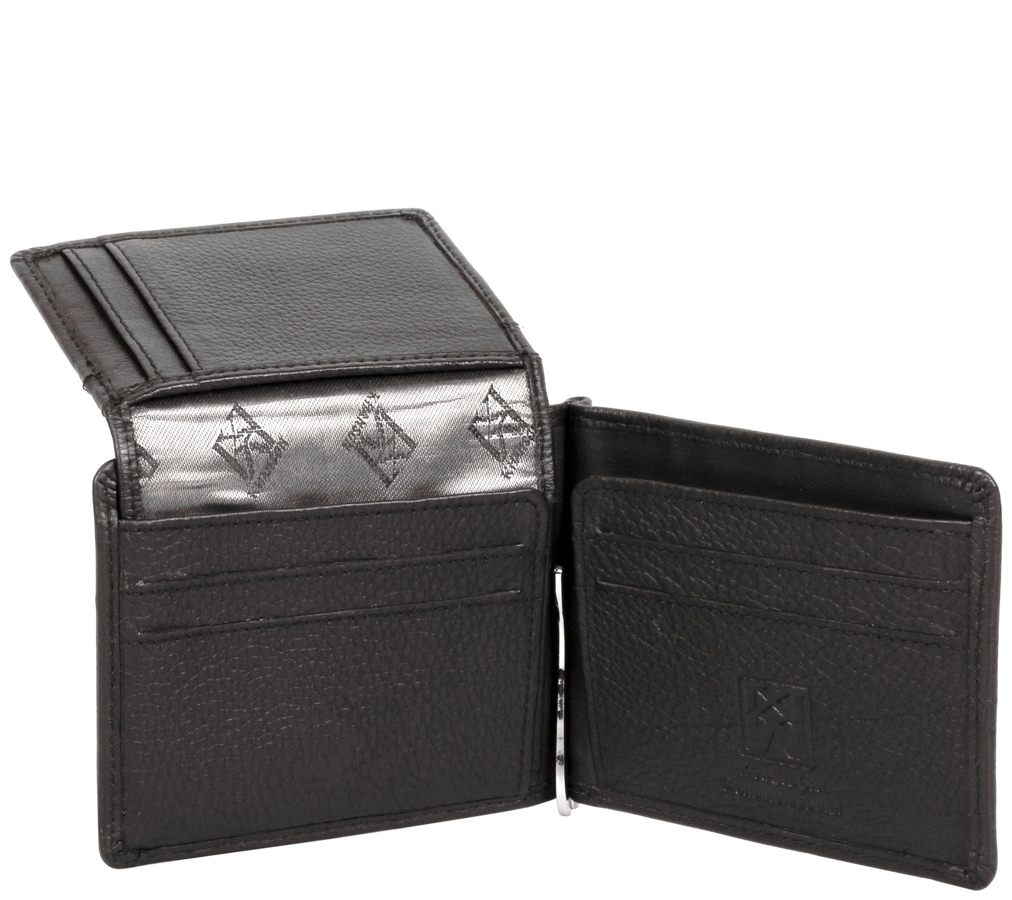 Karla Hanson RFID Blocking Leather Money Clip with Card Inser