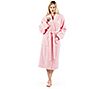 Linum Home Textiles Pink Personalized Terry Bathrobe