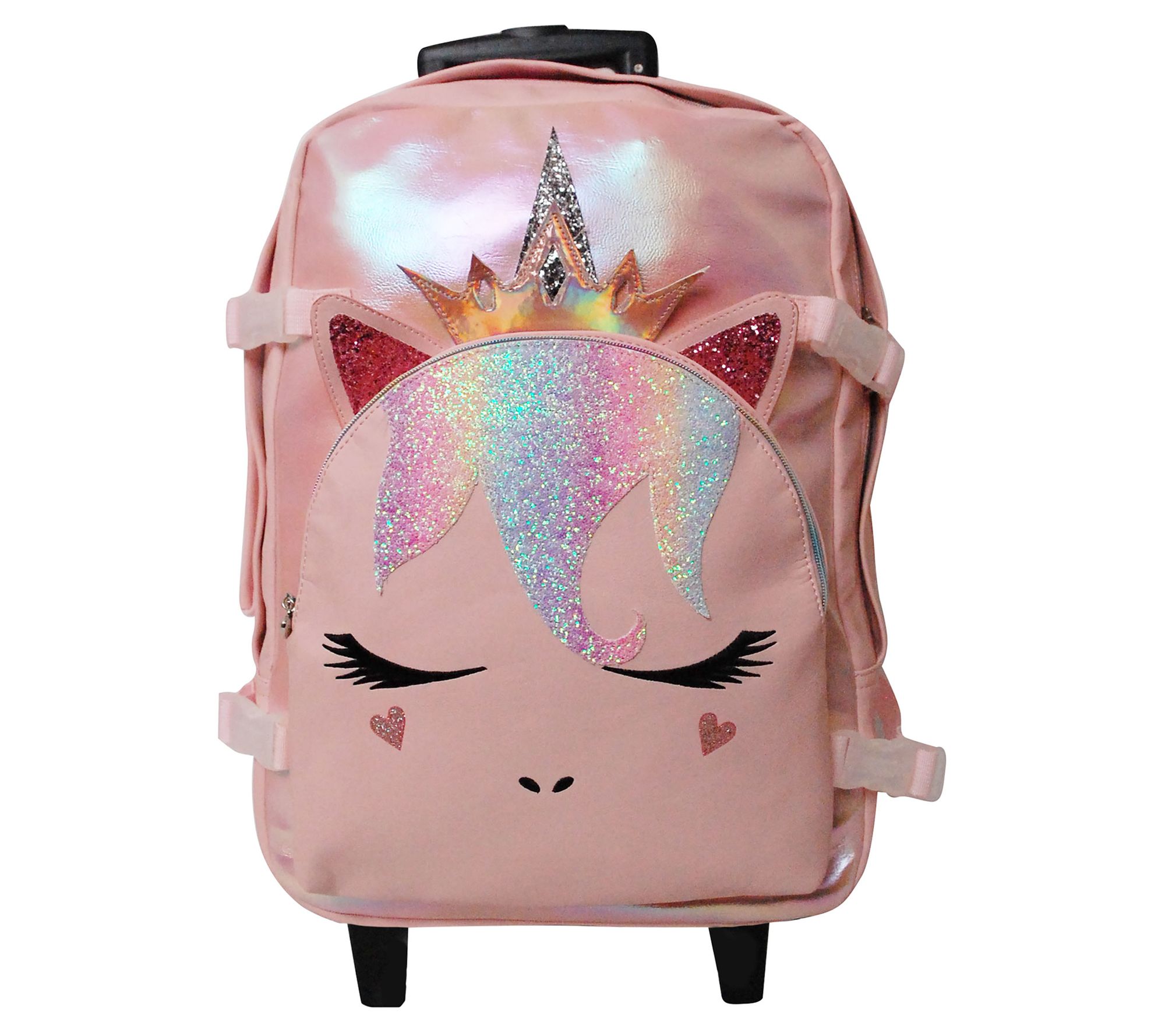 OMG Accessories Metallic Luggage Queen Miss Gwen