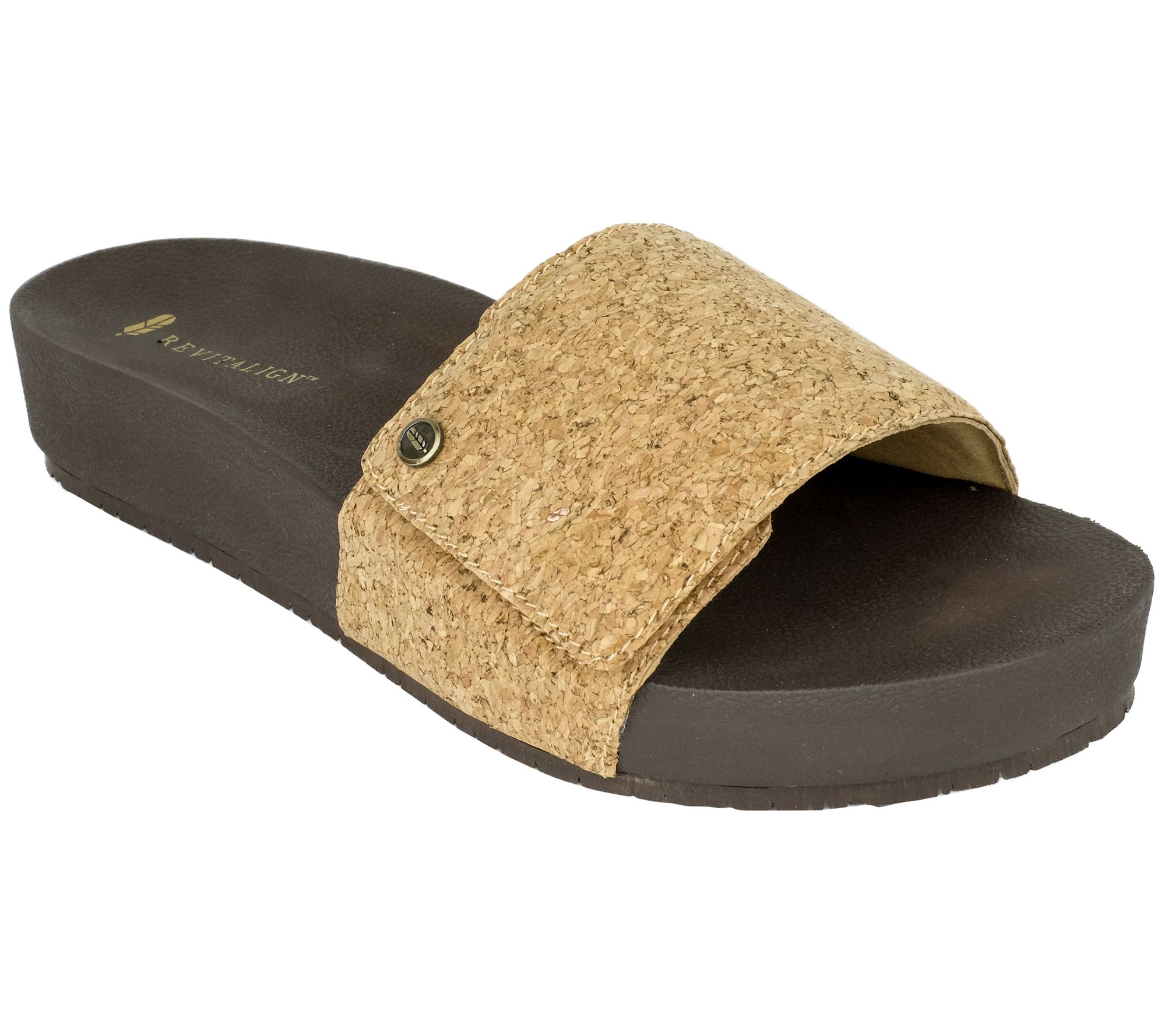 Revitalign Slid e Orthotic Adju stable Sandals - Breezy Deluxe
