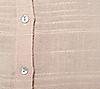 Side Stitch Regular Soft-Textured Slub Stripe Button-Down Top, 3 of 3