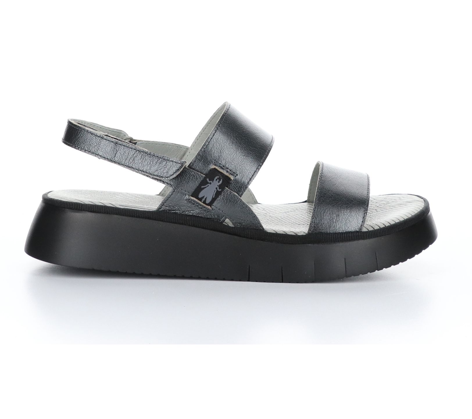 FLY London Leather Hook & Loop Sandal - Cura318Fly-I - QVC.com