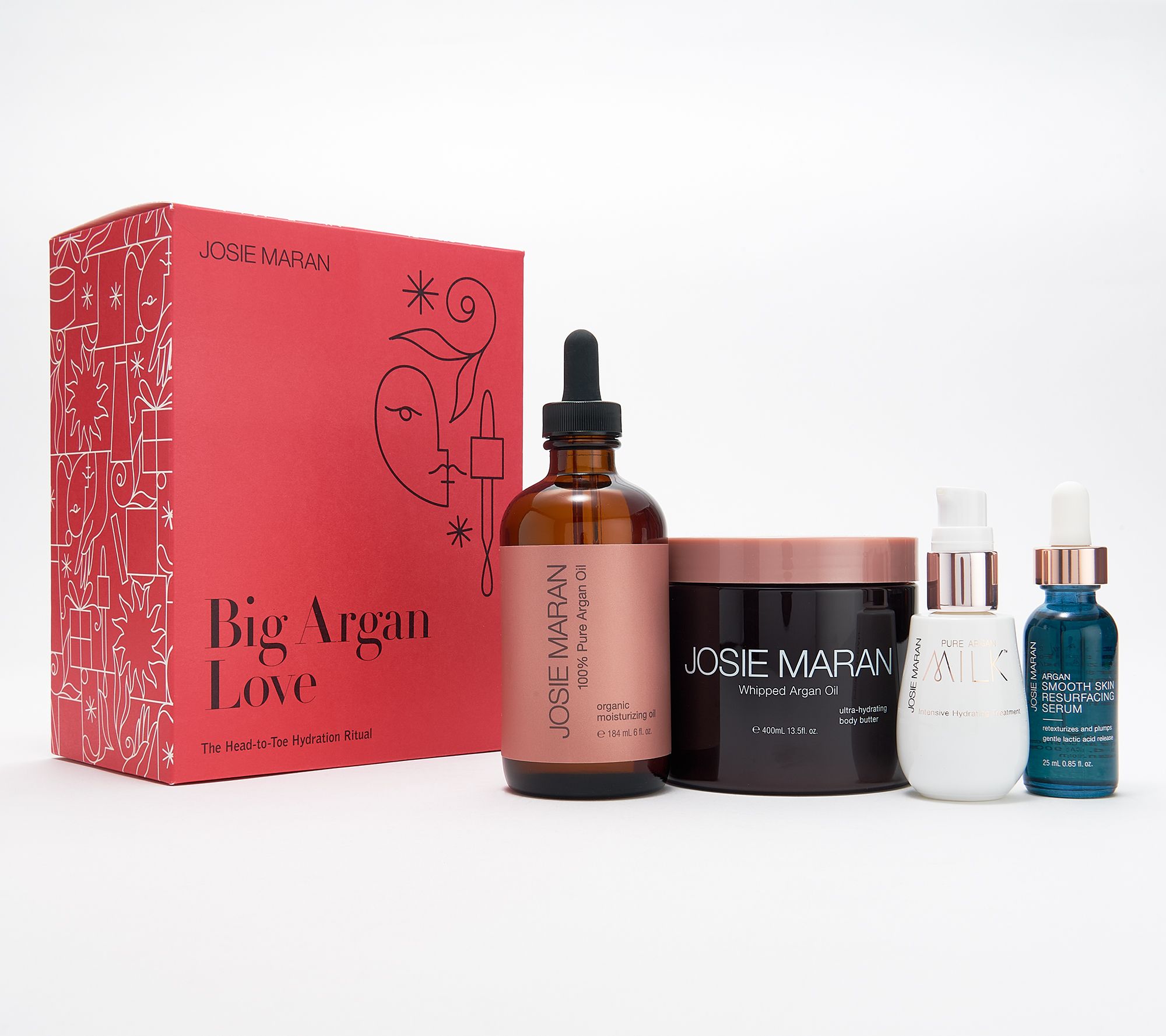 Josie Maran Argan Big Love Customer Faves 4pc Skin Loving Holiday Box Set -  