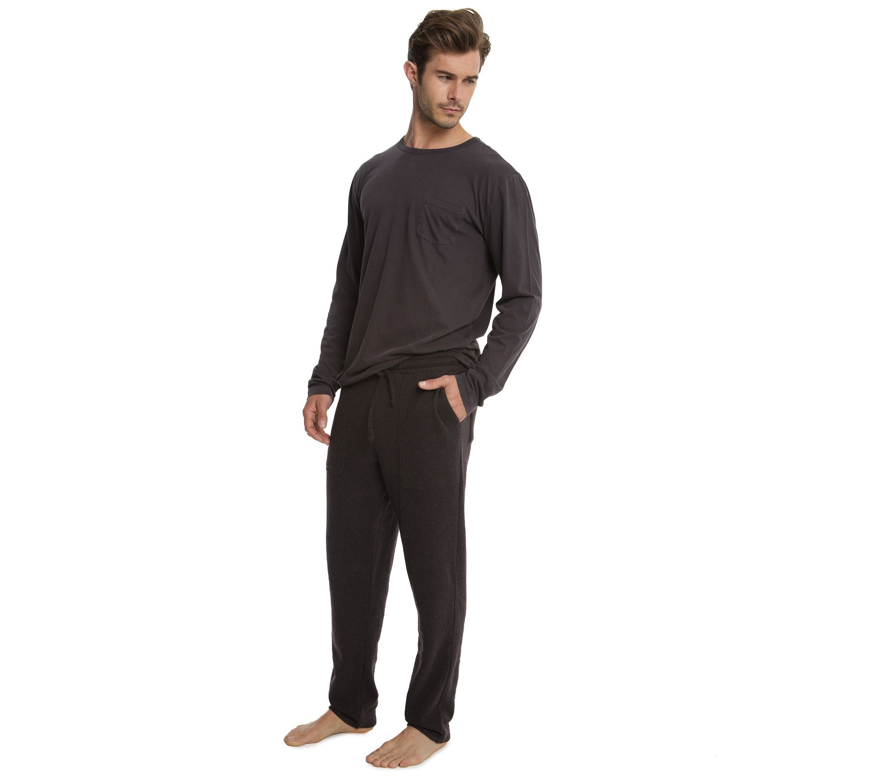 Barefoot Dreams Malibu Collection Men's SherpaJogger - QVC.com