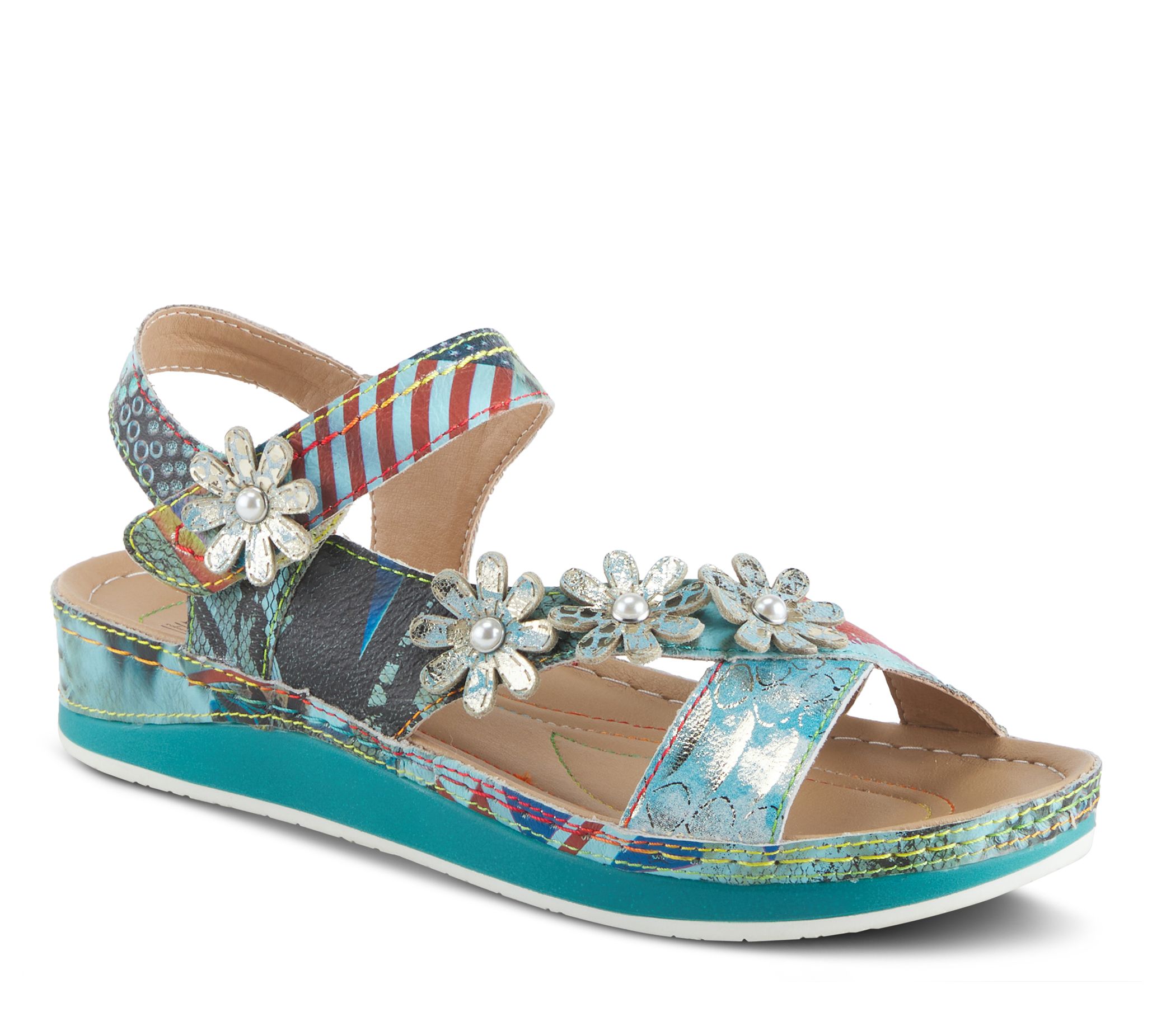 L`Artiste by Spring Step Leather Sandals - Chareen - QVC.com